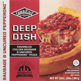 Pizza, Sausage & Uncured Pepperoni, Crumbled, Italian, Deep Dish image