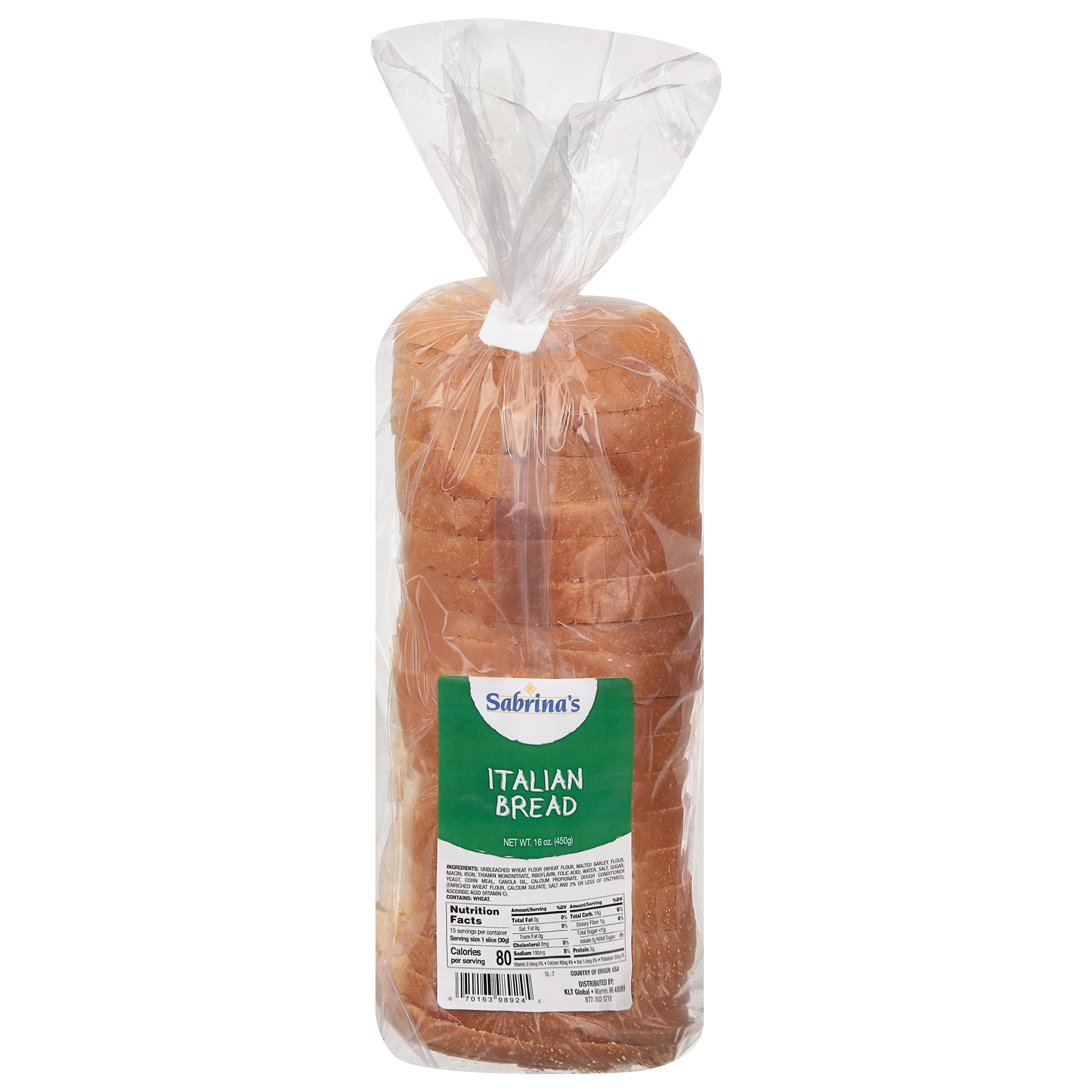 Sabrina's Italian Bread 16 Oz