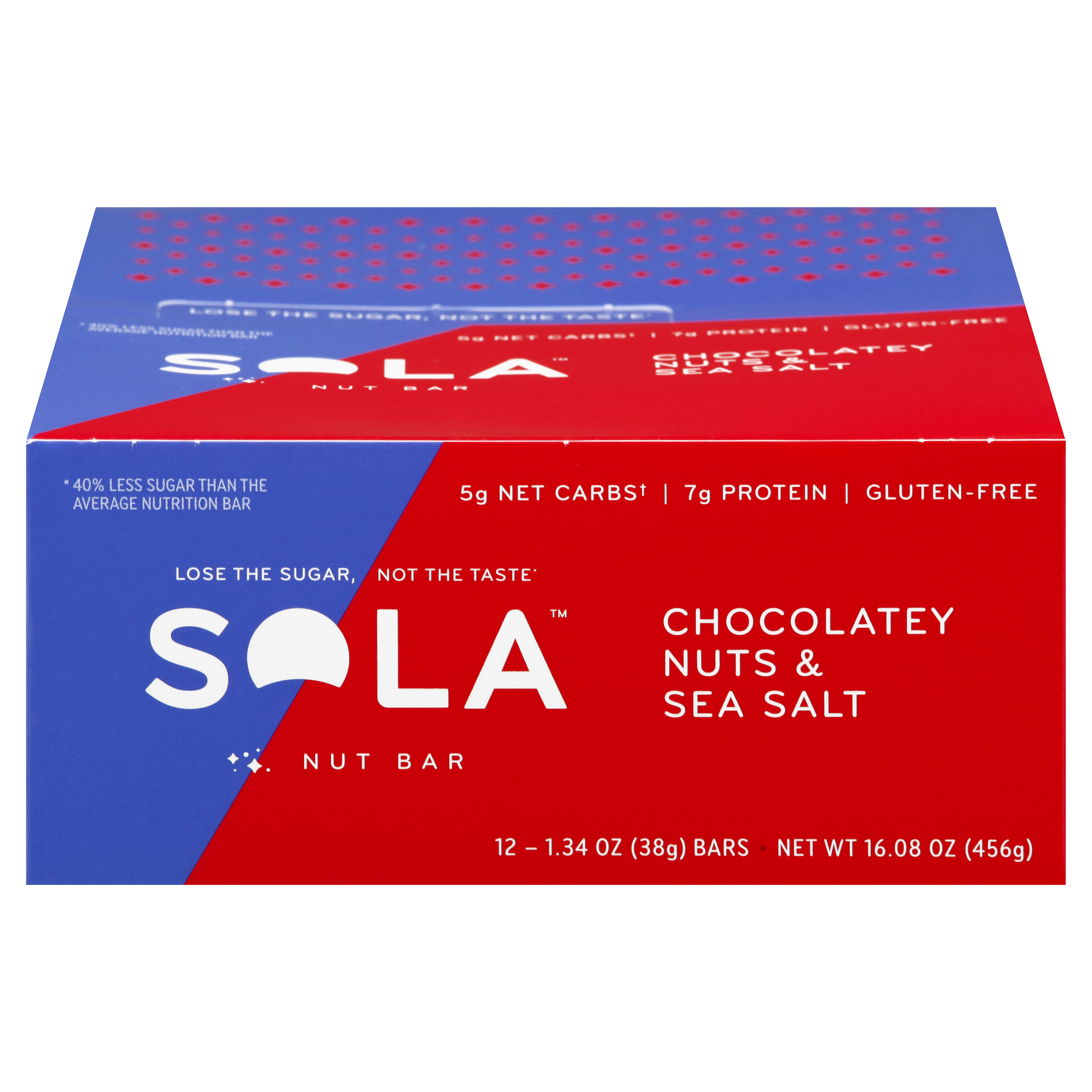 Sola Chocolatey Nuts & Sea Salt Nut Bar 12 Ea