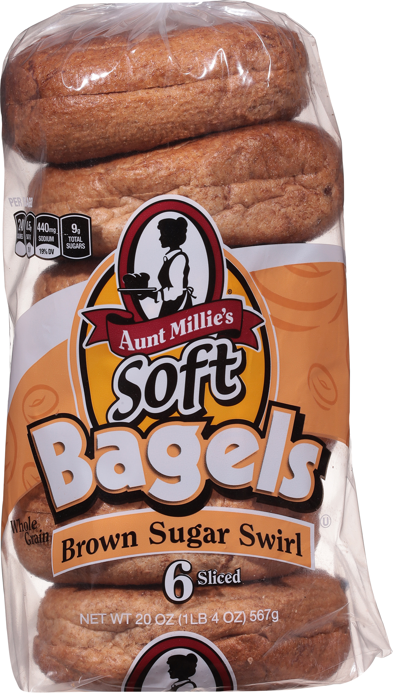 Bagels, Soft, Sliced, Brown Sugar Swirl