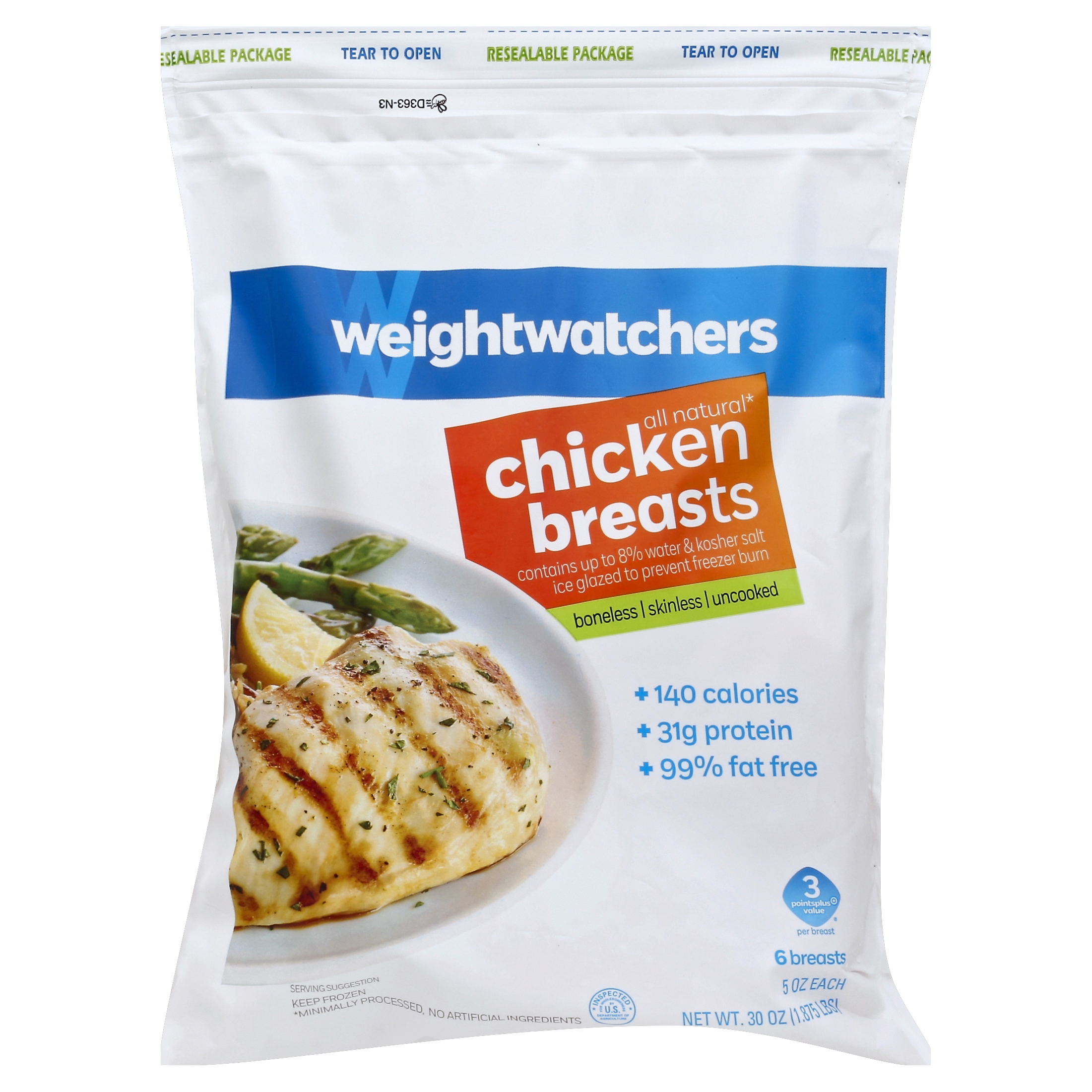 Weight Watchers Chicken Breasts 6 Ea