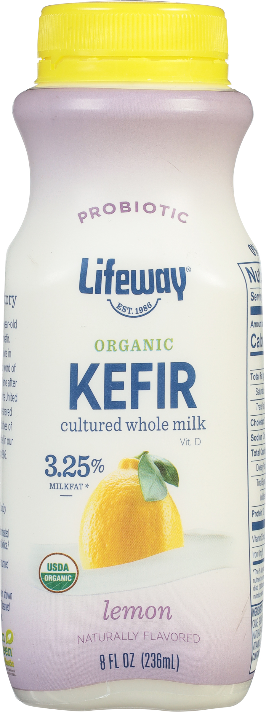Kefir, Organic, Lemon