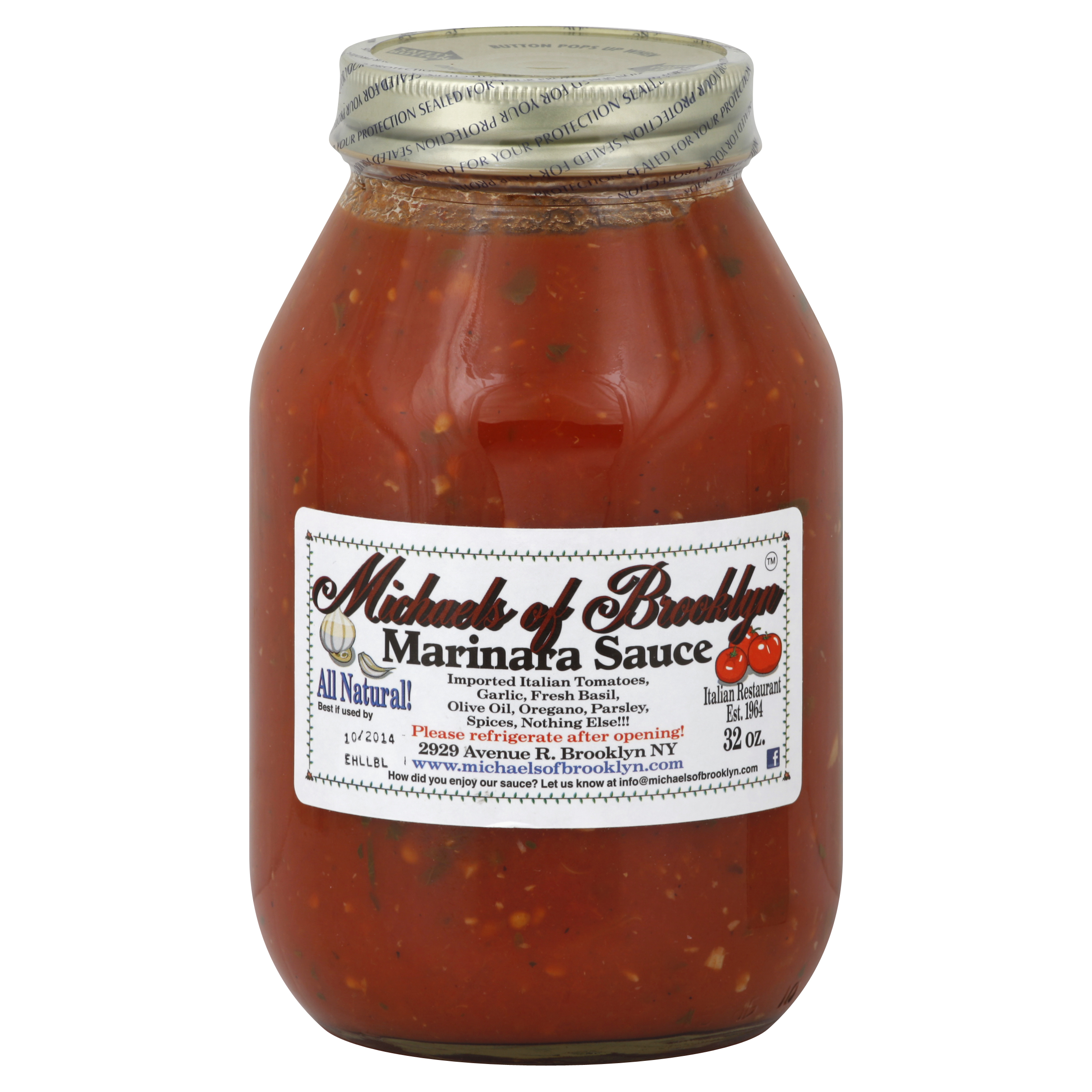 Michaels Of Brooklyn Marinara Sauce 32 Oz