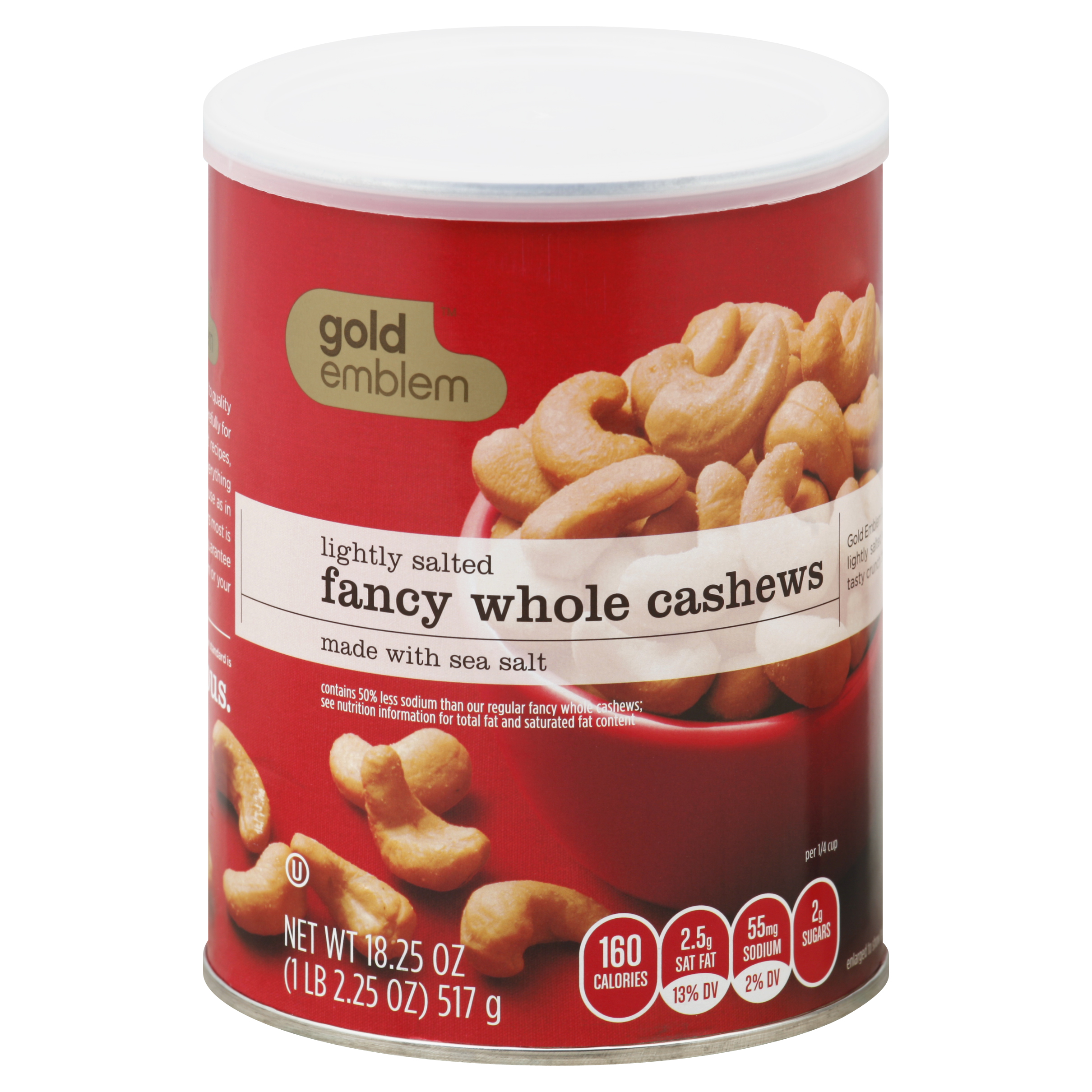 Gold Emblem Cashews 18.25 Oz