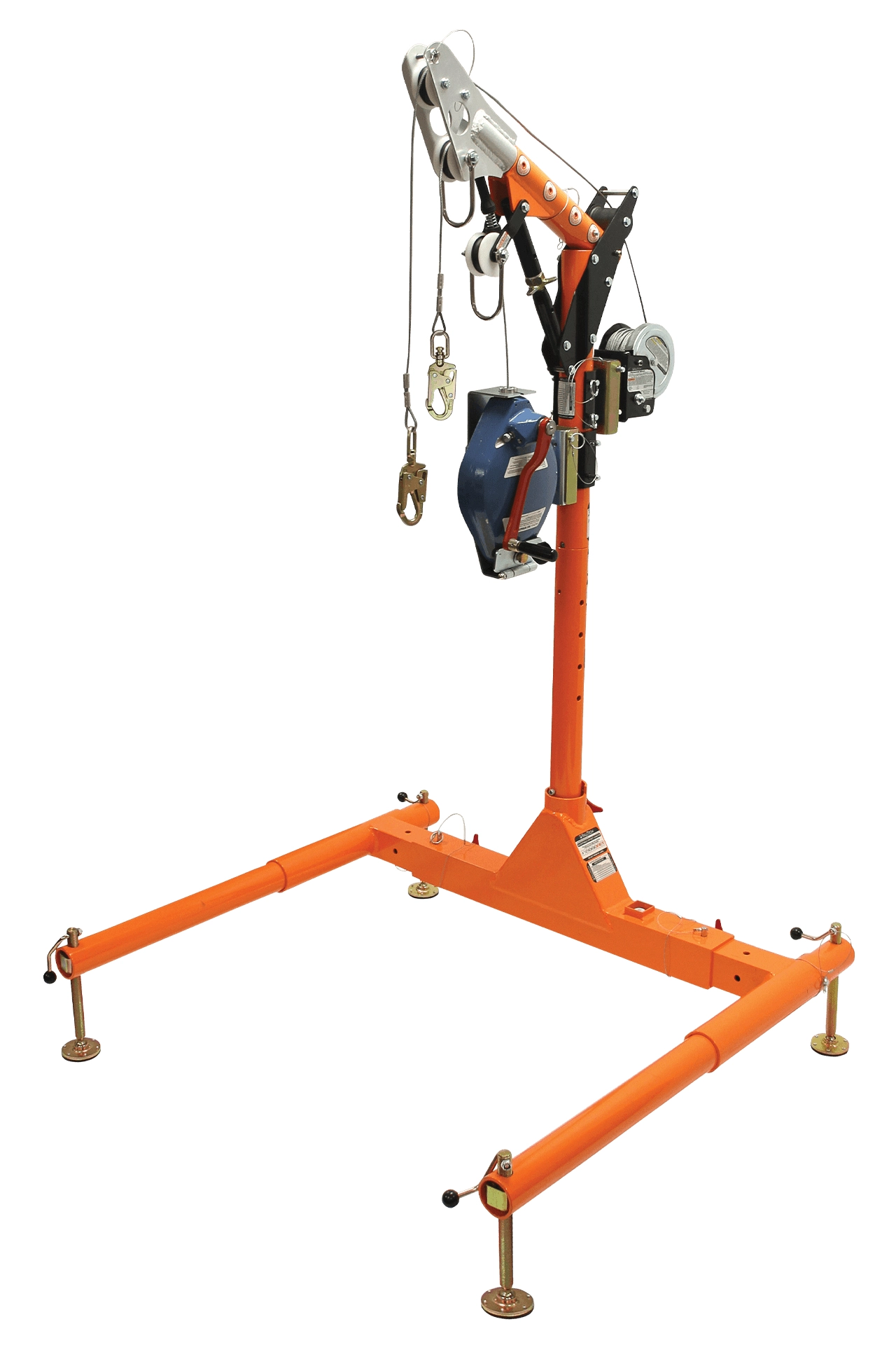 FallTech 5 pc. Confined Space David System with 12" to 29" Offset David Arm, Winch and SRL-R