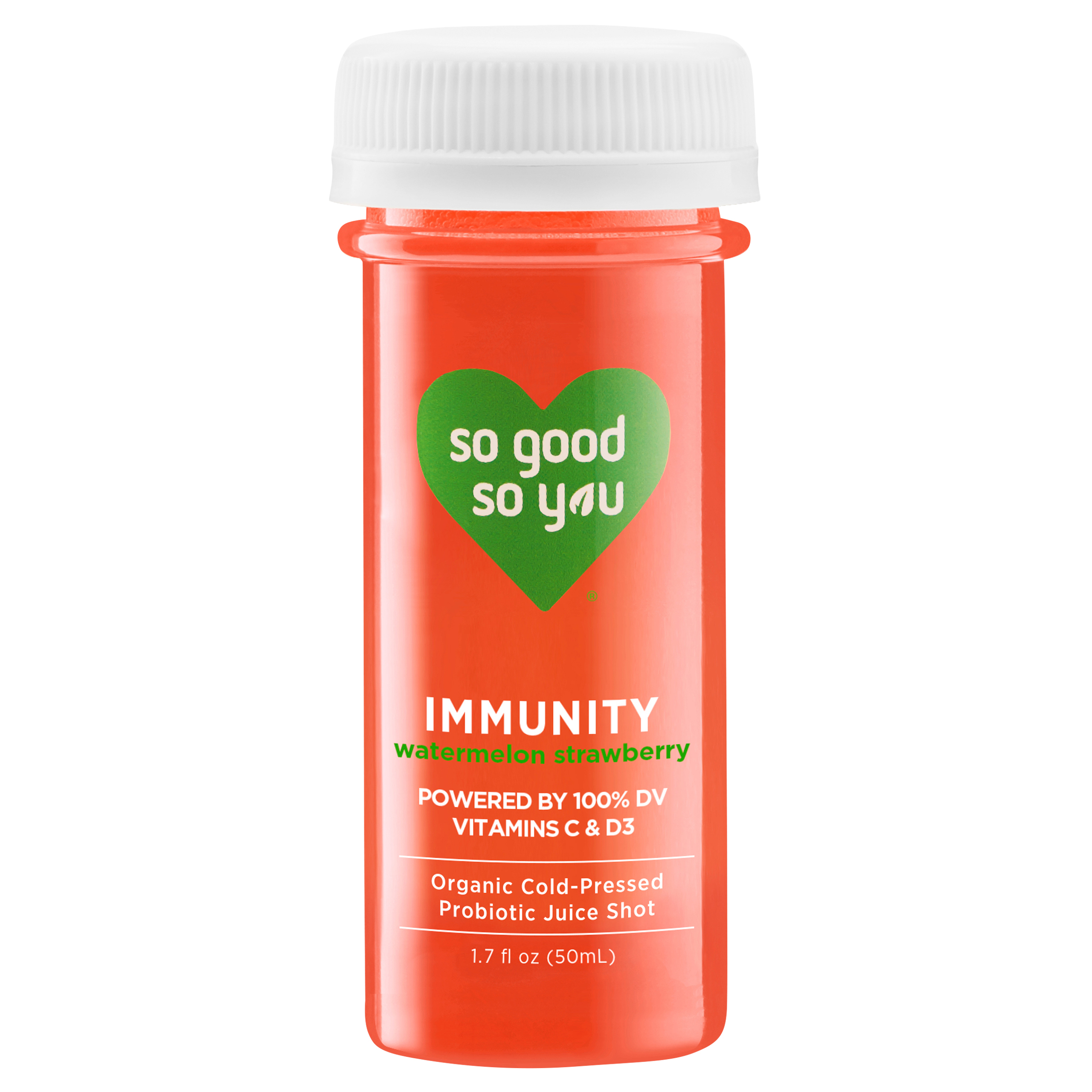 Probiotic Juice Shot, Watermelon Strawberry