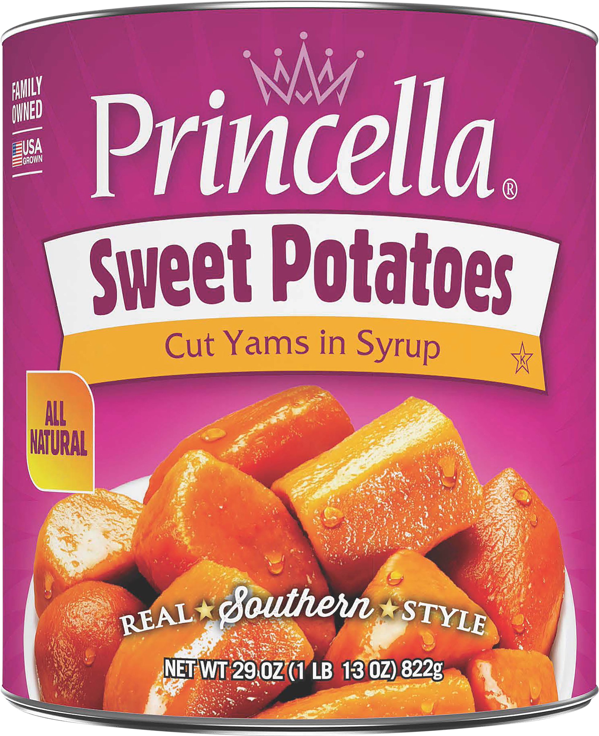 Sweet Potatoes, Cut Yams in Syrup