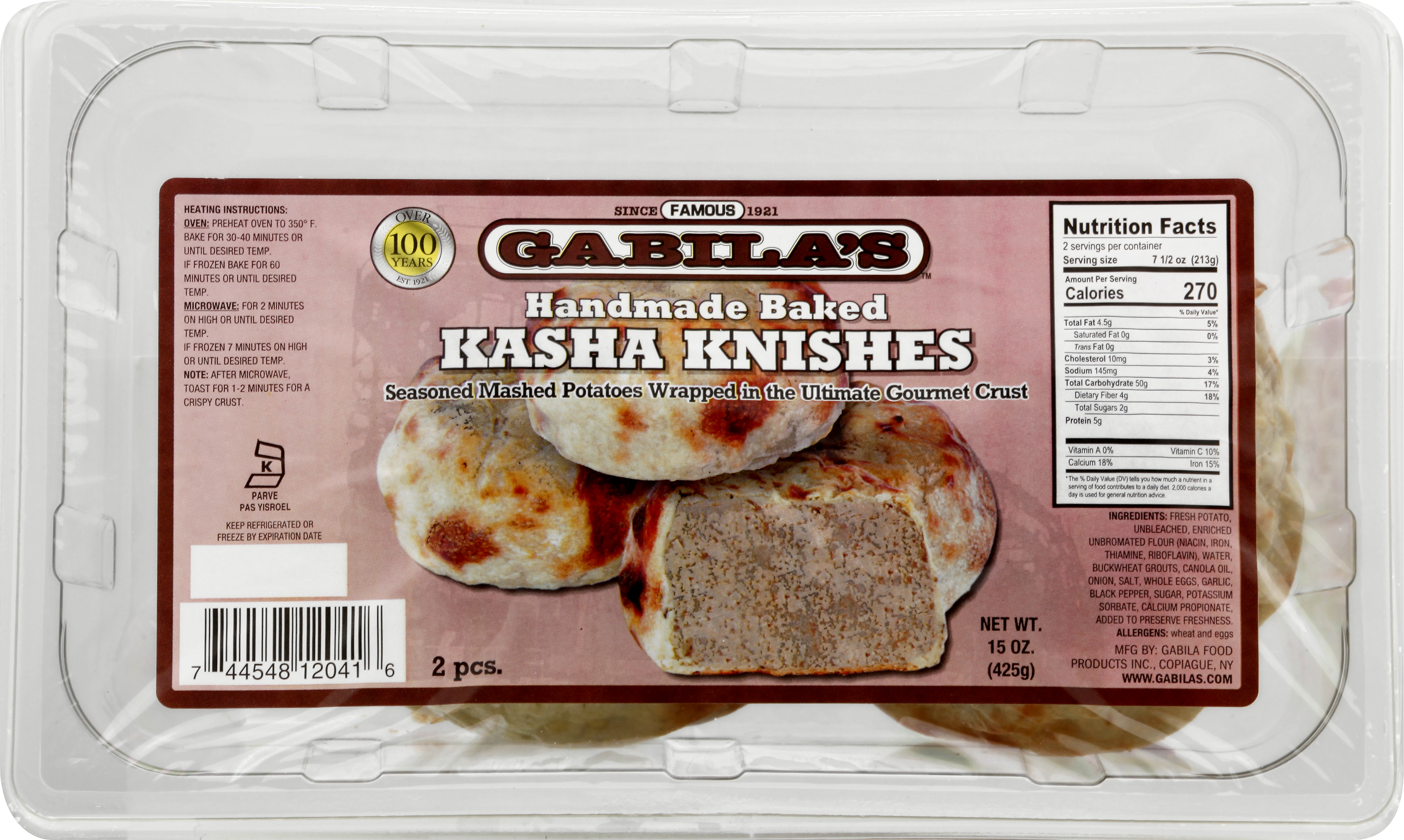 Knishes, Baked, Kasha, Handmade
