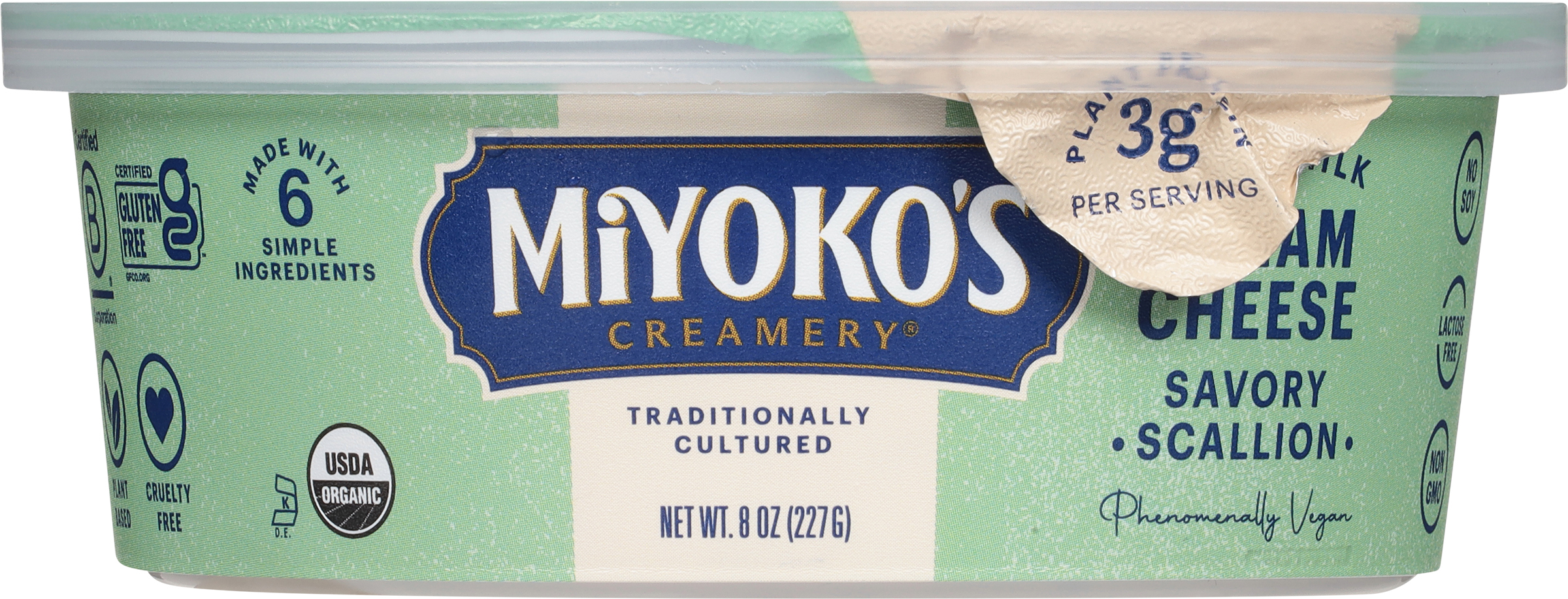 Cream Cheese, Plant Milk, Savory Scallion