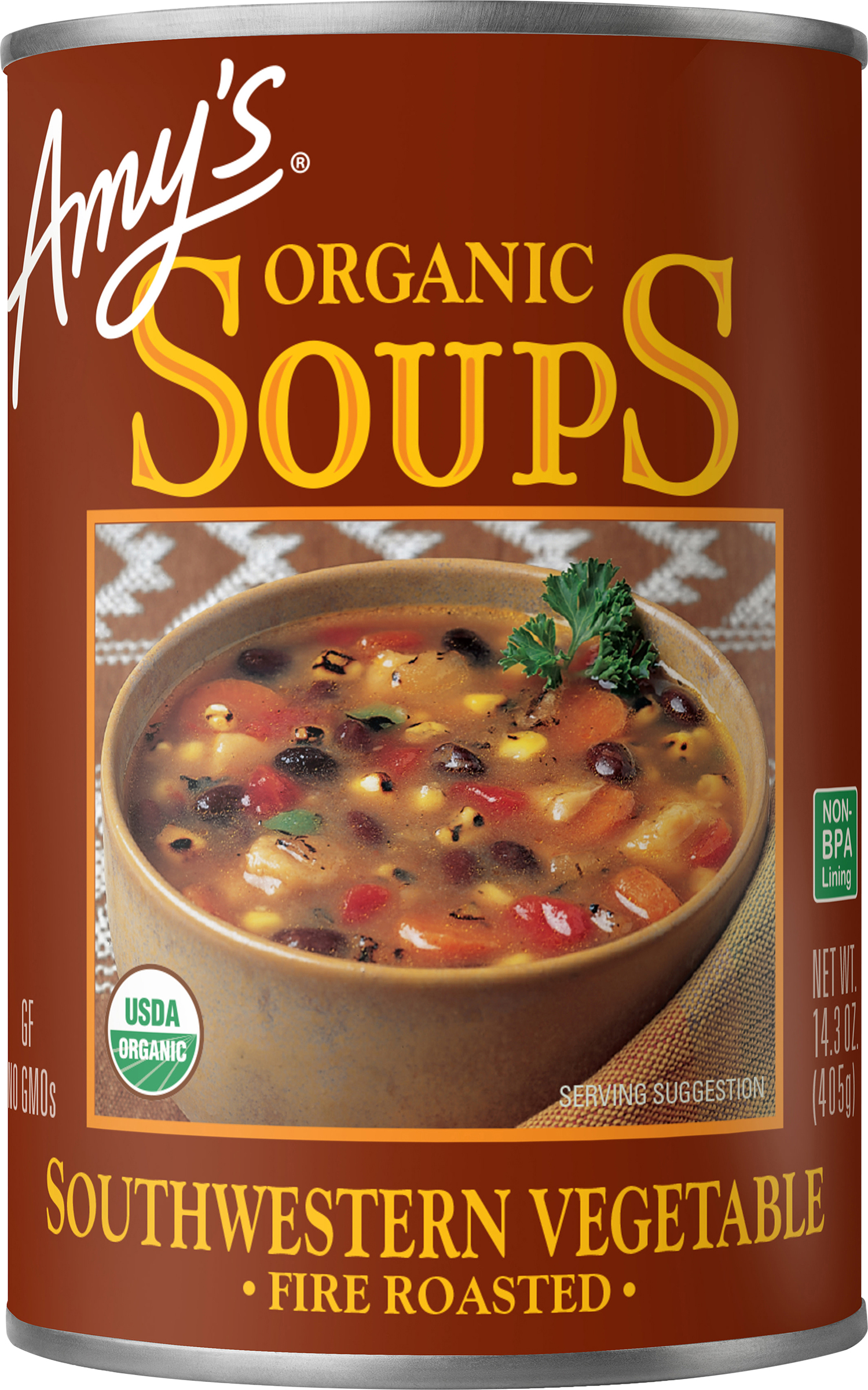 Amy's Organic Southwestern Vegetable Soup Fire Roasted Light in