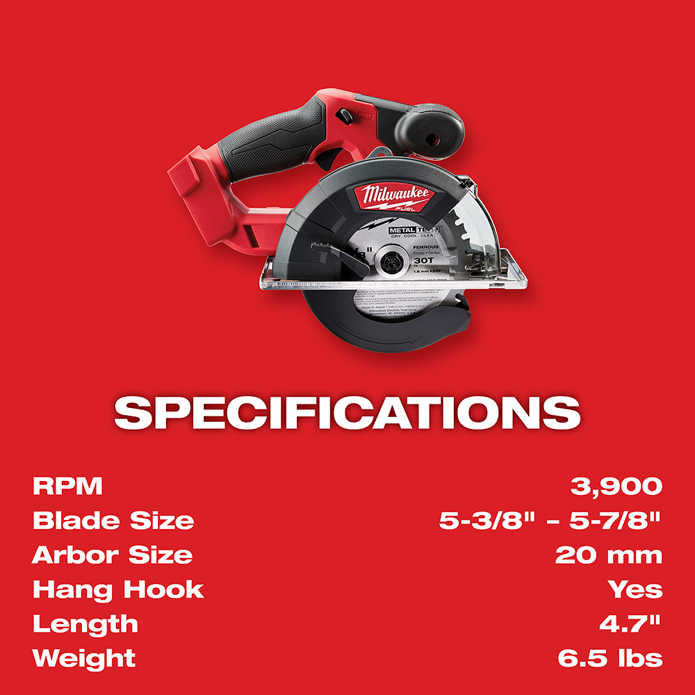White Cap | Milwaukee M18 Fuel Metal Cutting Circular Saw (Bare Tool)