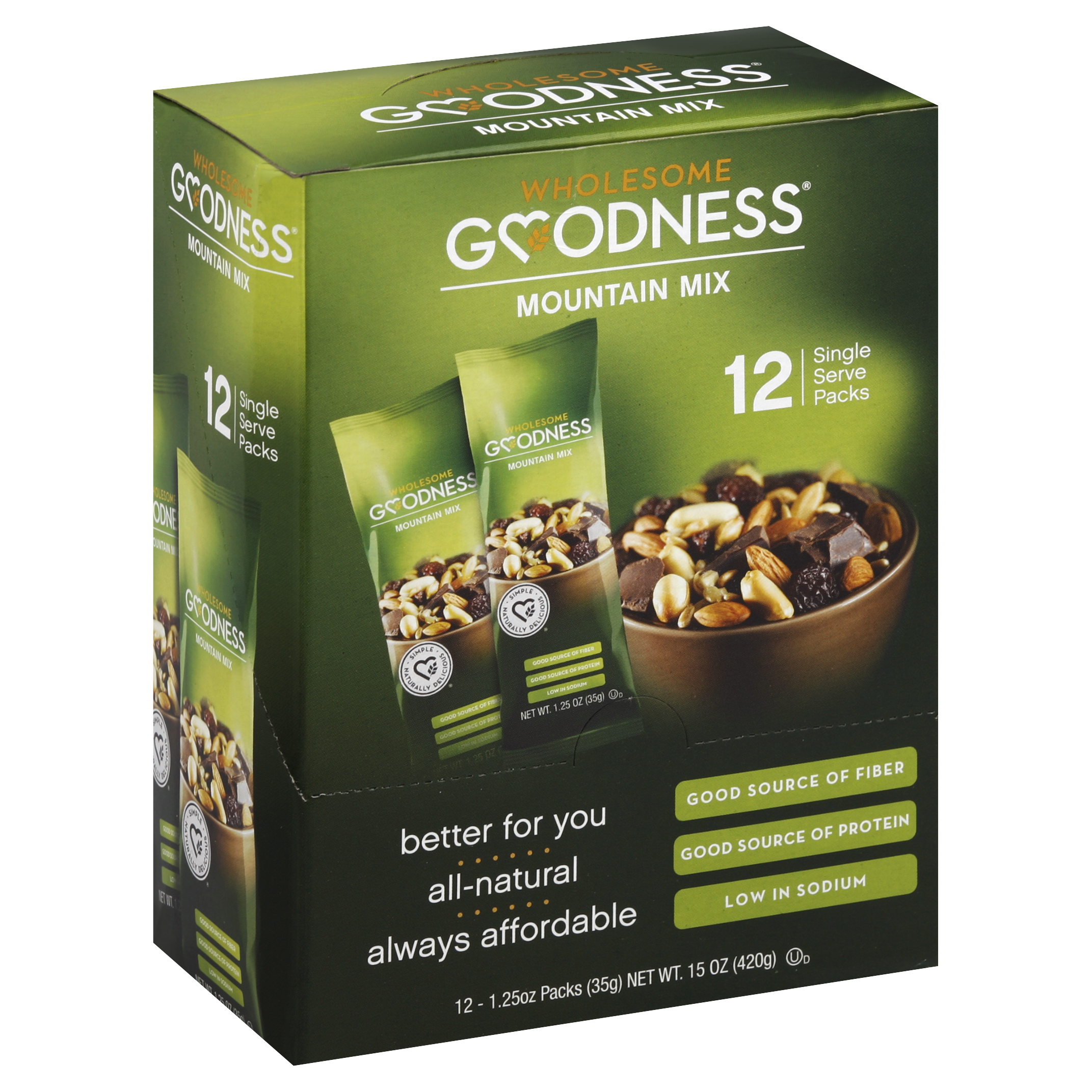 Wholesome Goodness Mountain Mix 12 Ea