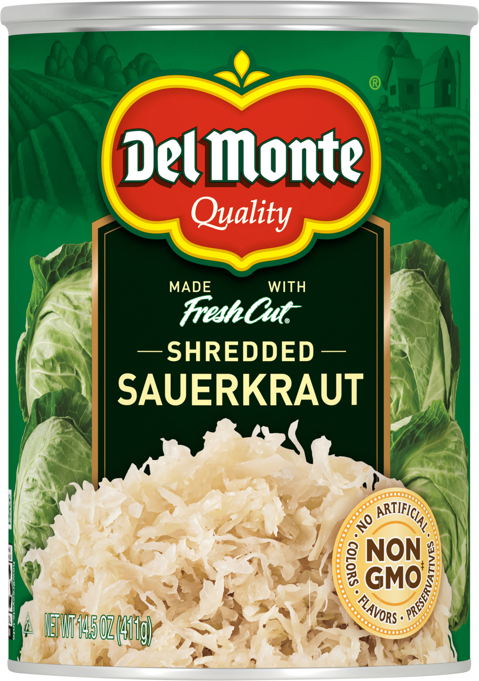 Sauerkraut, Shredded, Fresh Cut