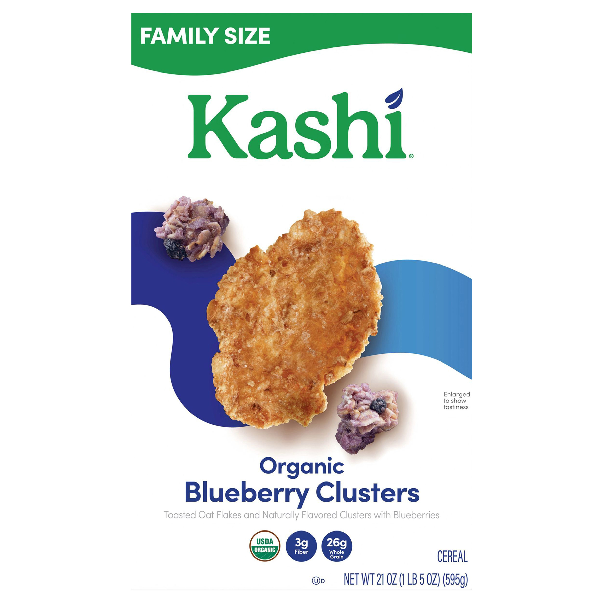 Cereal, Organic, Blueberry Clusters, Family Size