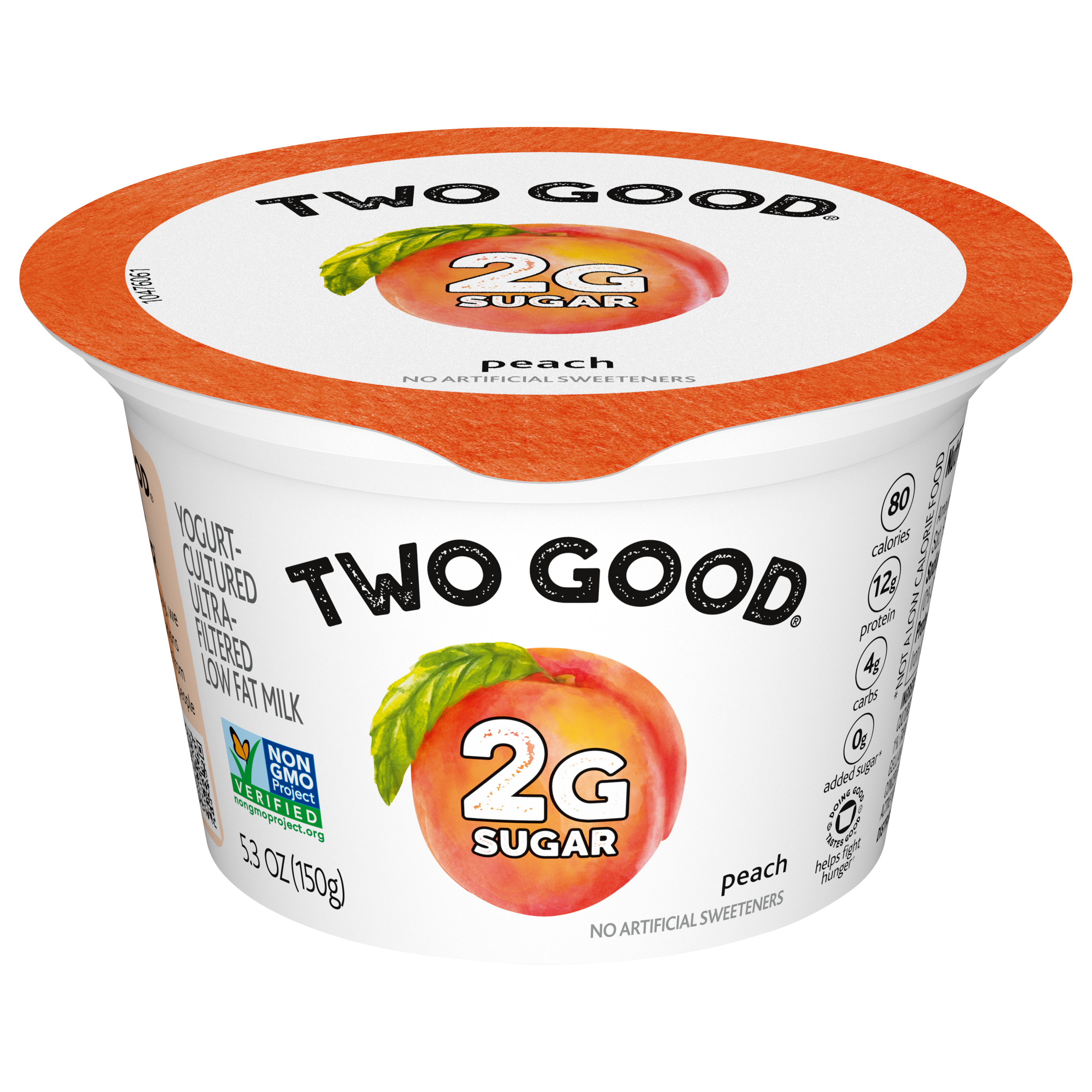 Yogurt, Low Fat, Ultra-Filtered, Peach