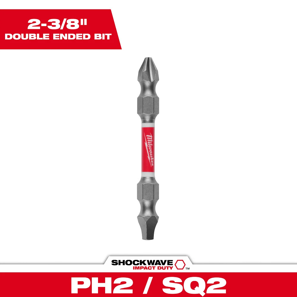 White Cap | Milwaukee Shockwave PH2/SQ2 x 2-3/8