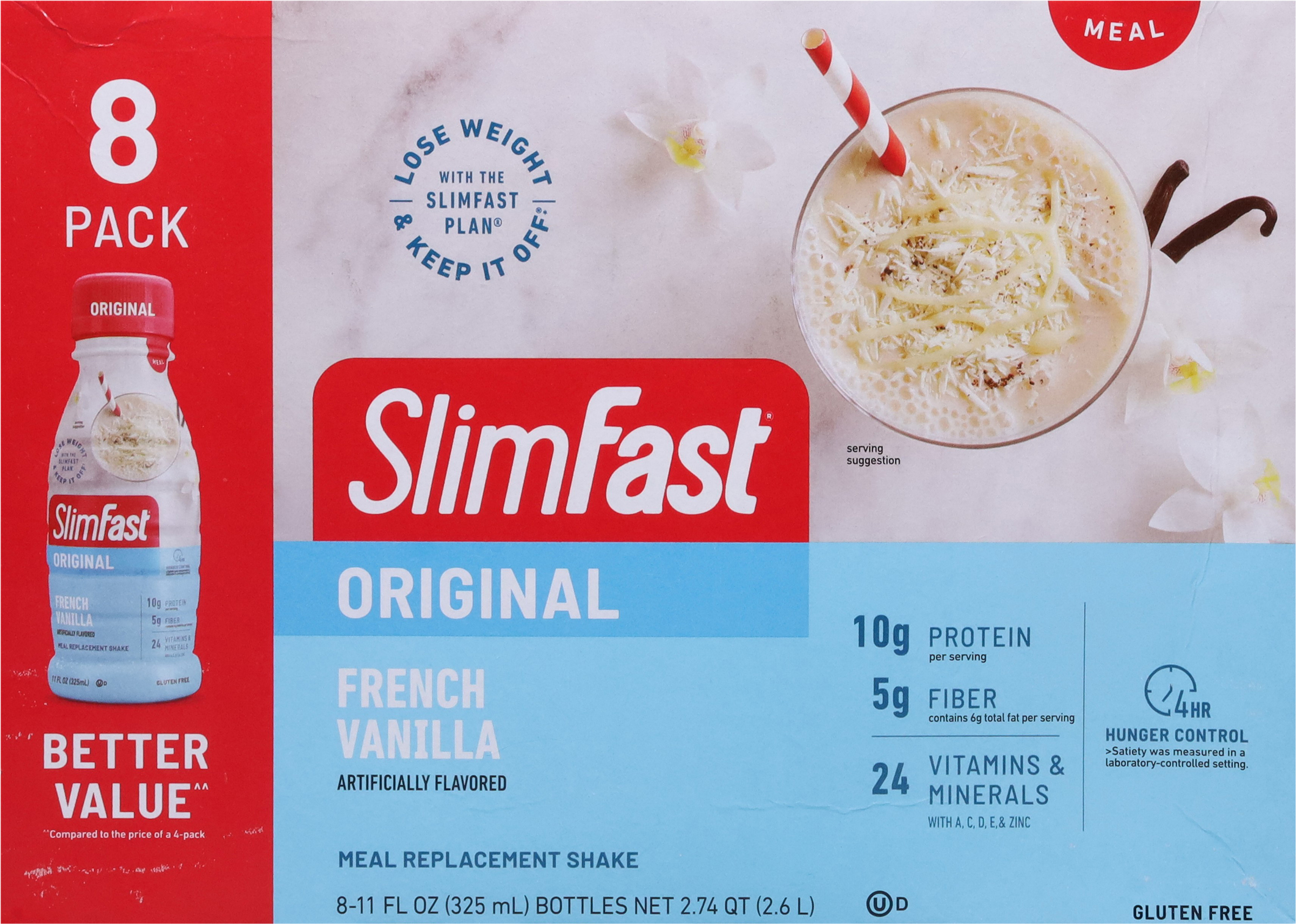 Meal Replacement Shake, French Vanilla, 8 Pack
