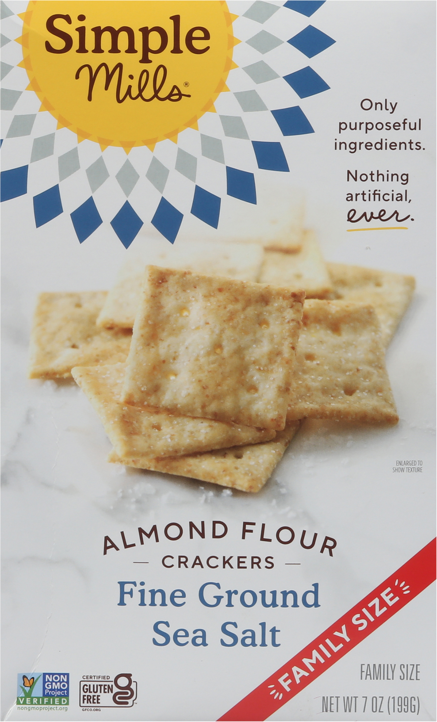 Crackers, Fine Ground Sea Salt, Almond Flour, Family Size