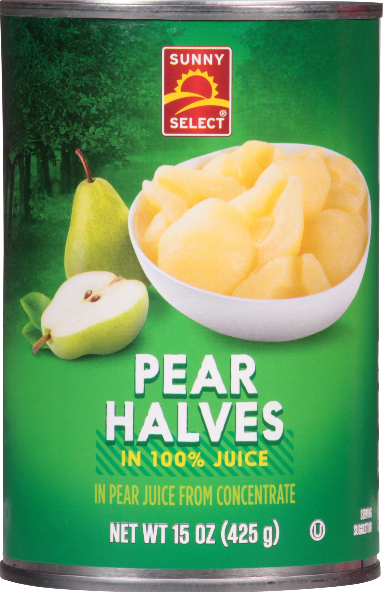 Pear Halves in 100% Juice