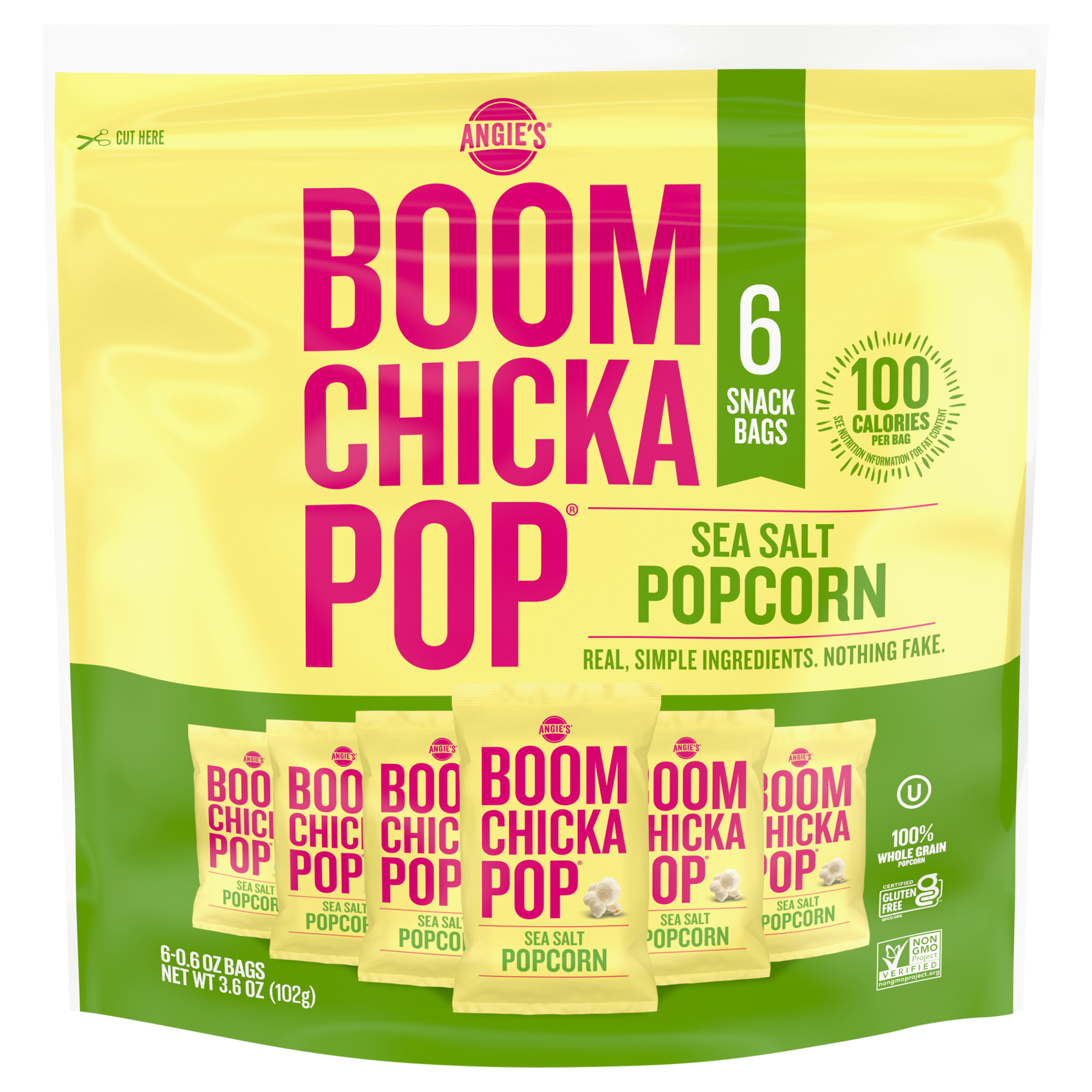 Popcorn, Sea Salt, Snack Bags