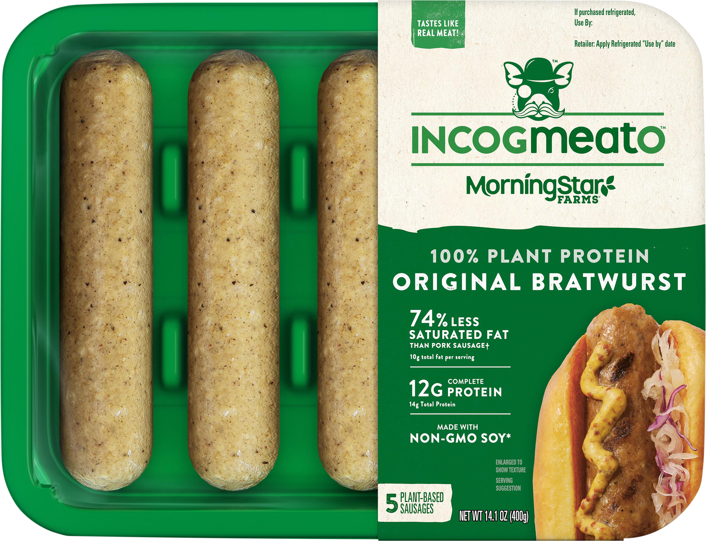 Original Bratwurst, 100% Plant Protein