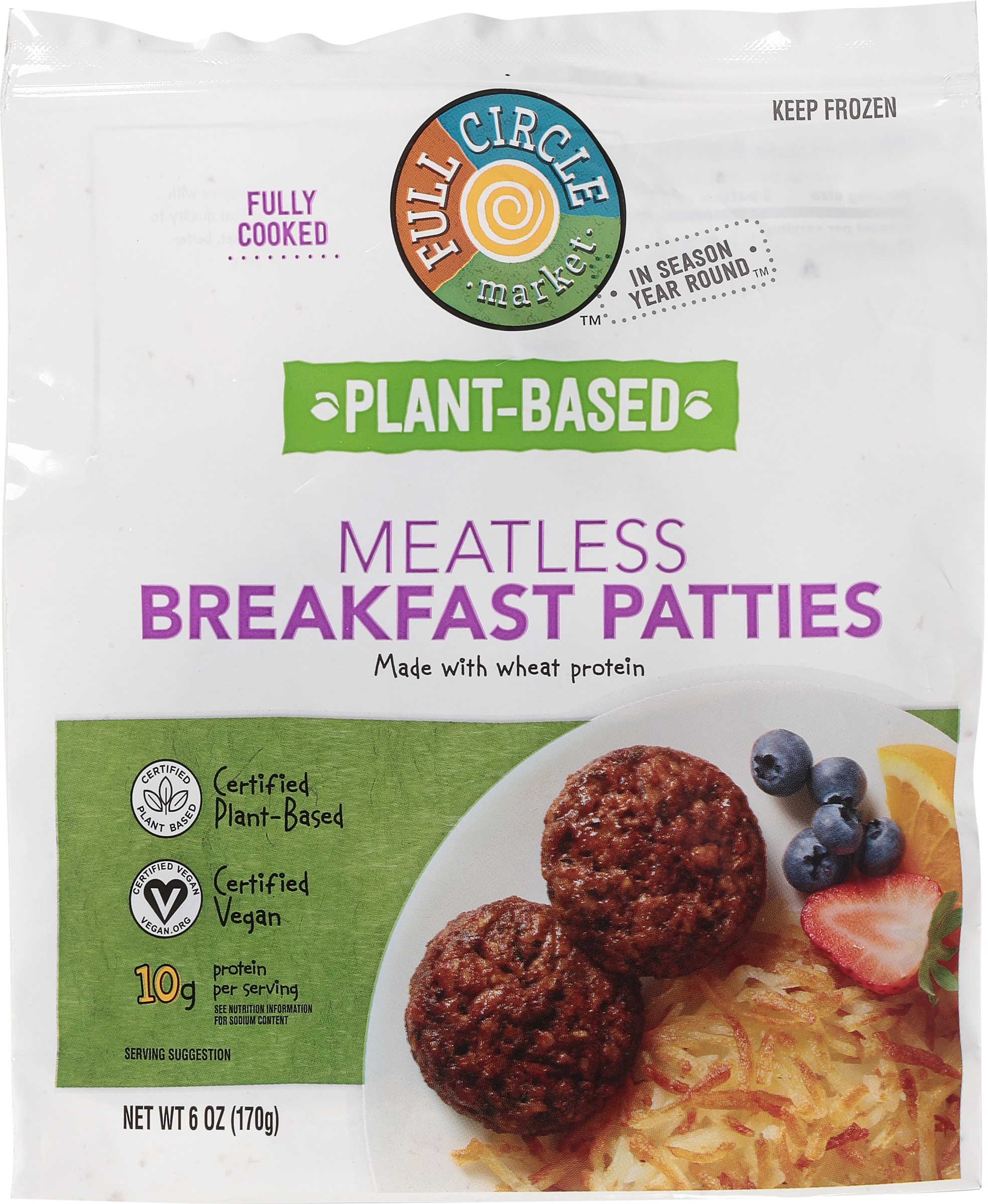 Breakfast Patties, Meatless