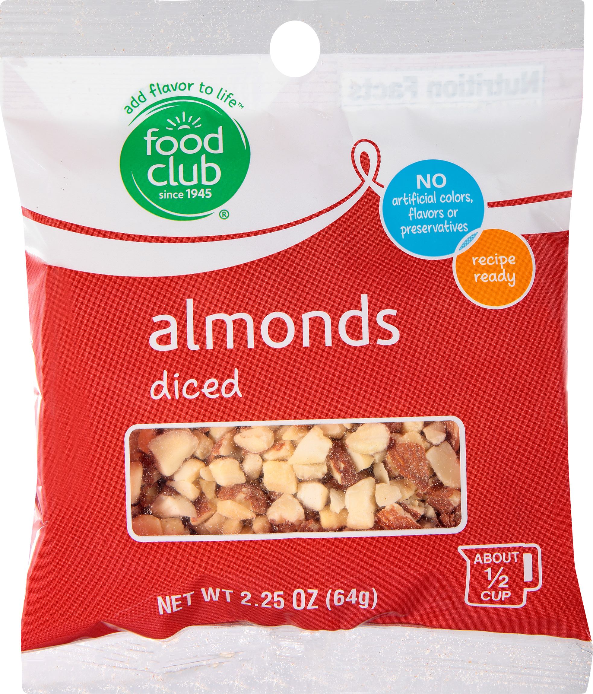Almonds, Diced