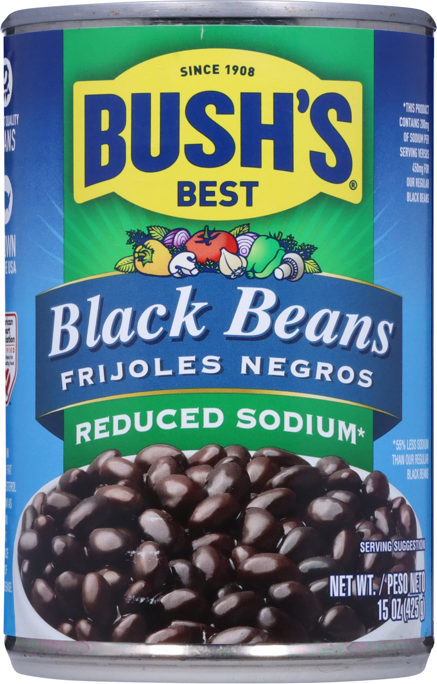 Calories in Black Beans, Reduced Sodium from Publix