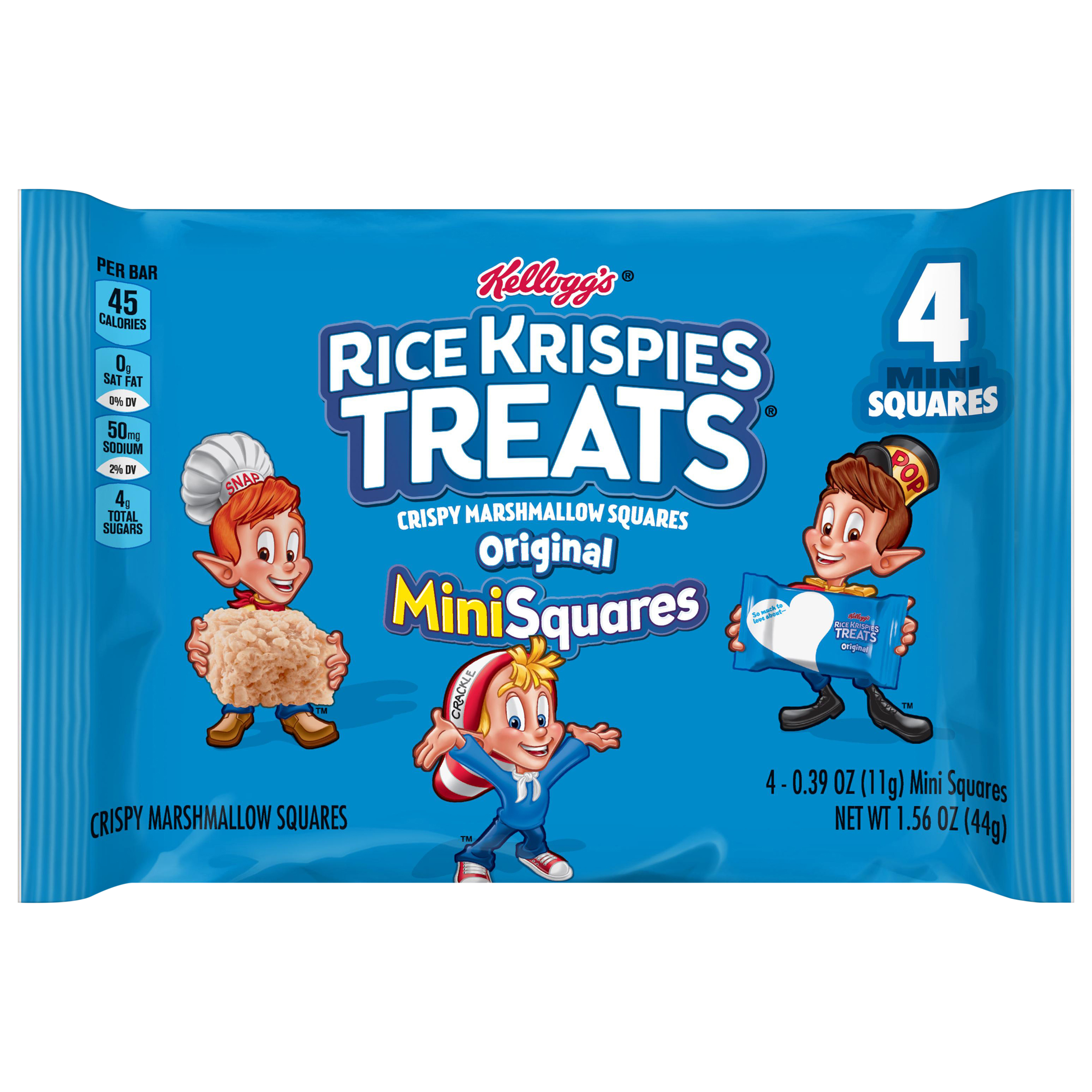 Rice Krispies Treats Mini Squares Original Crispy Marshmallow Squares 4-0.39 Oz