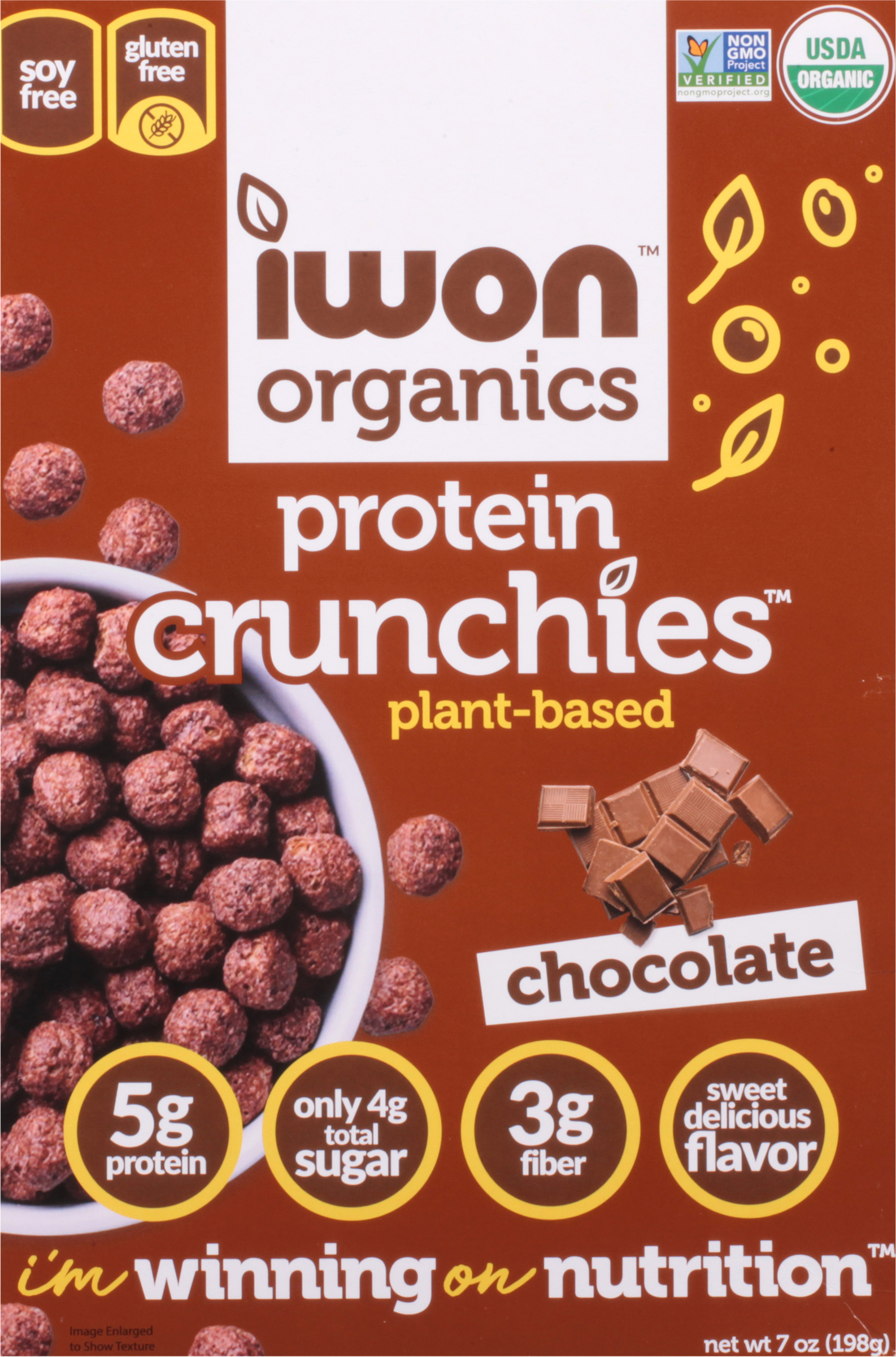 Protein Crunchies, Plant-Based, Chocolate
