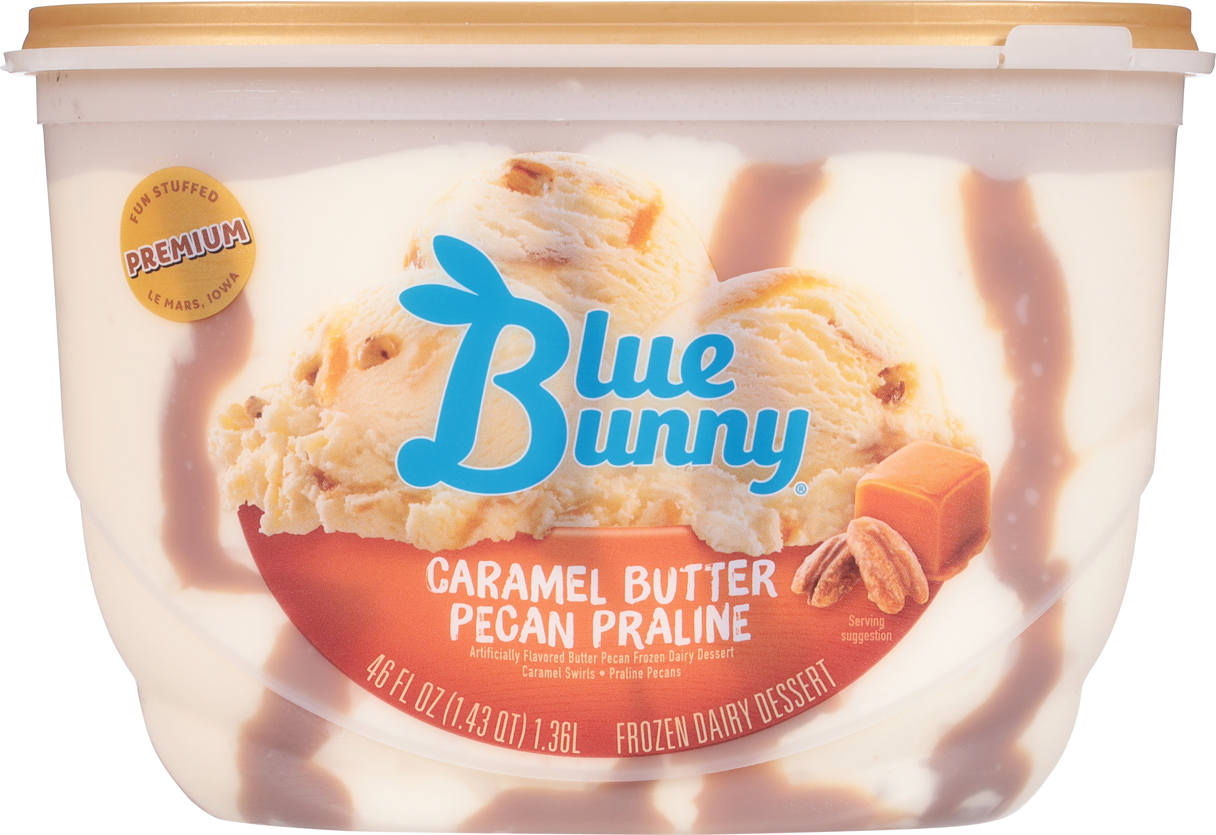 Calories in Ice Cream, Premium, Butter Pecan from It's Your Churn