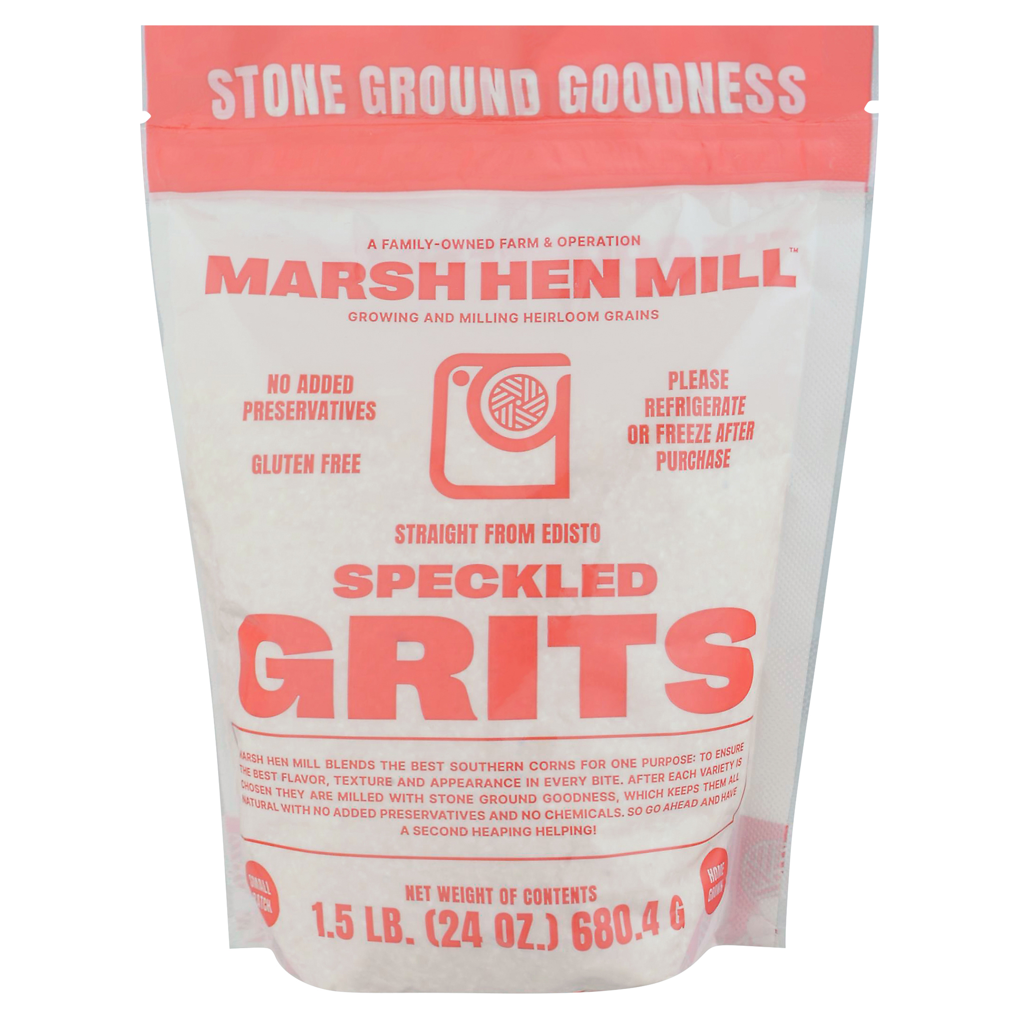 Marsh Hen Mill Speckled Grits 1.5 Lb
