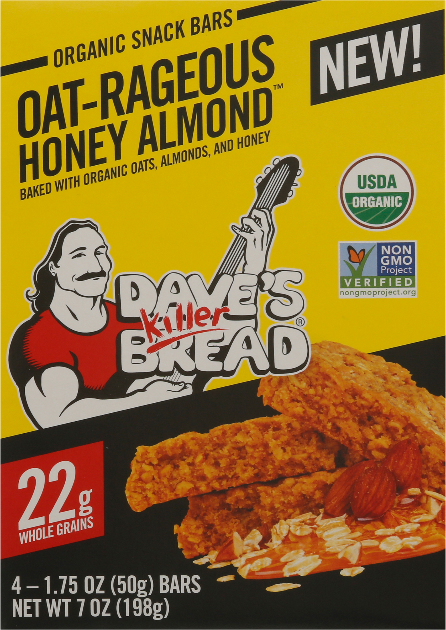 Snack Bars, Organic, Oat-Rageous Honey Almond