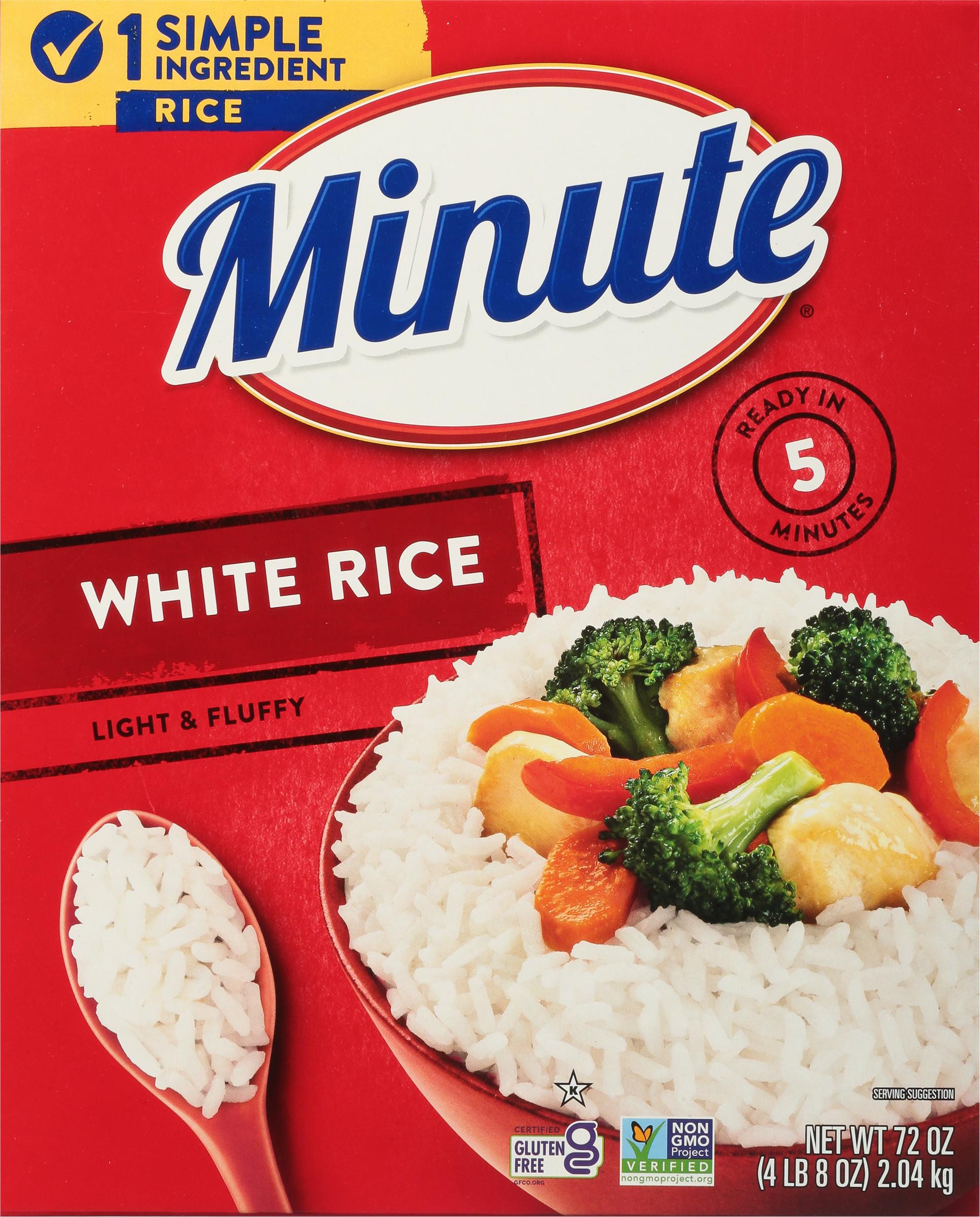 Minute Ready to Serve White Rice, Gluten Free, Non-GMO, No Preservatives,  8.8-Ounce (Pack of 2 BPA-Free Cups) : Packaged Rice Bowls : Grocery &  Gourmet Food 