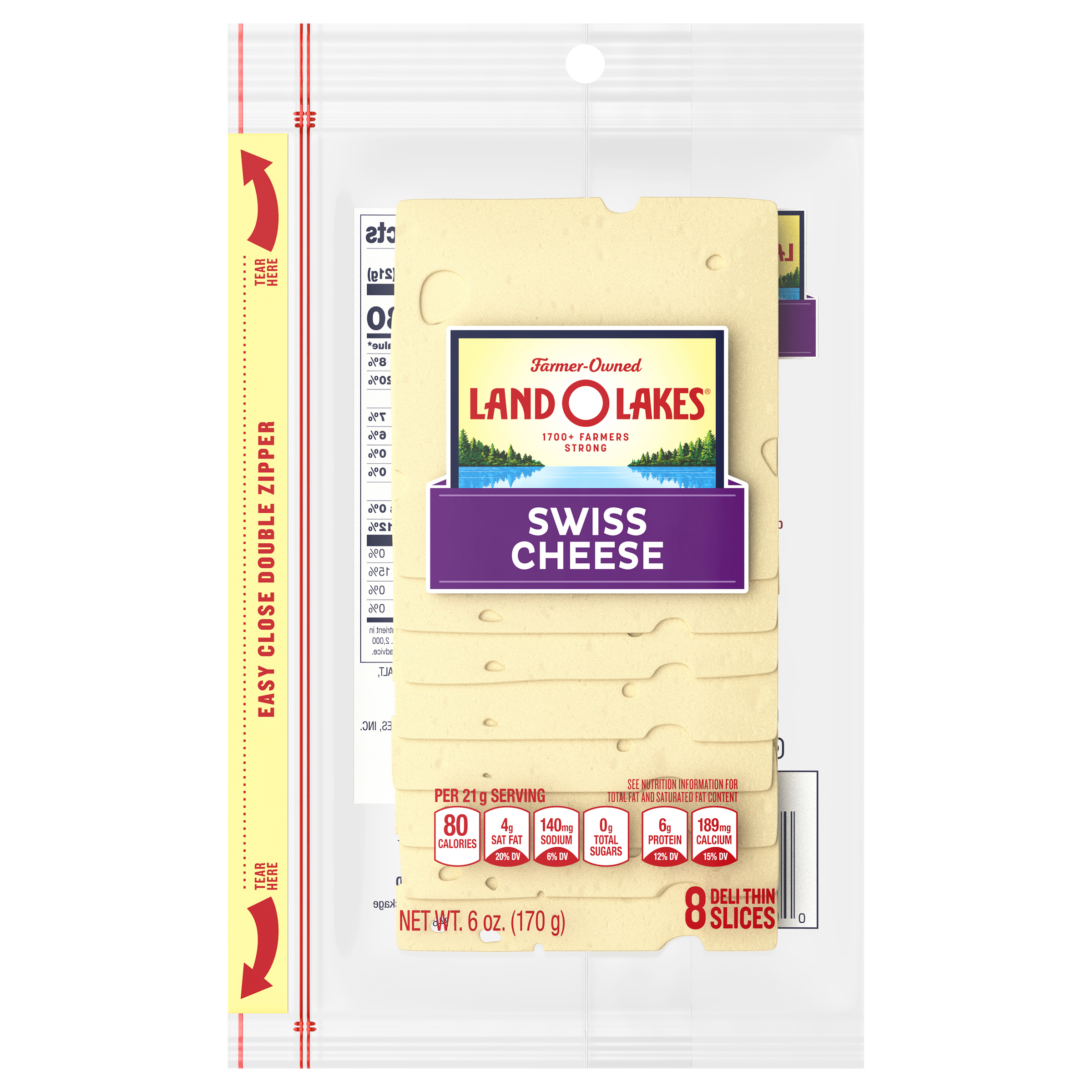 Calories in Cheese, swiss 1 slice (1 oz) from USDA