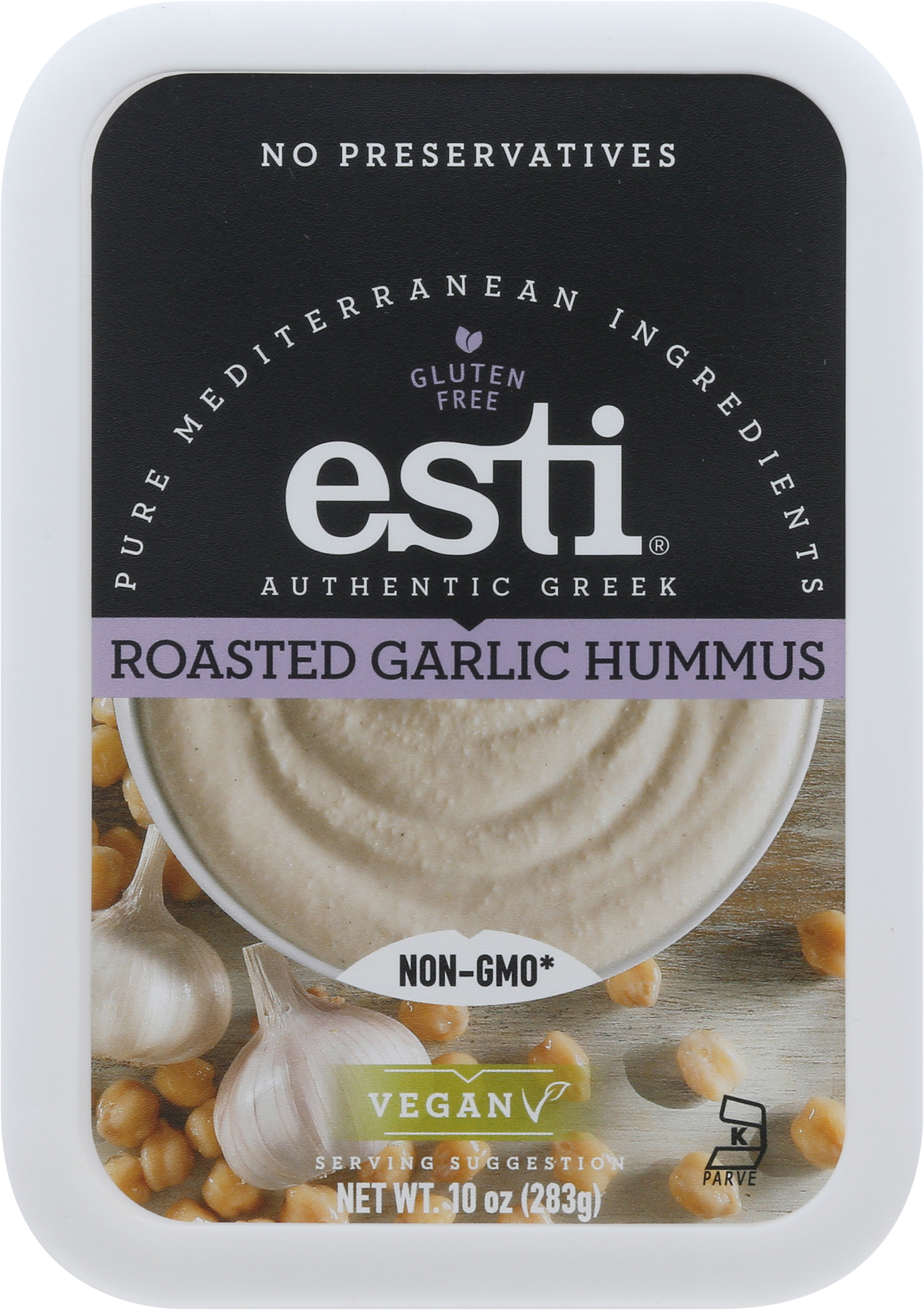 Hummus, Vegan, Roasted Garlic, Authentic Greek