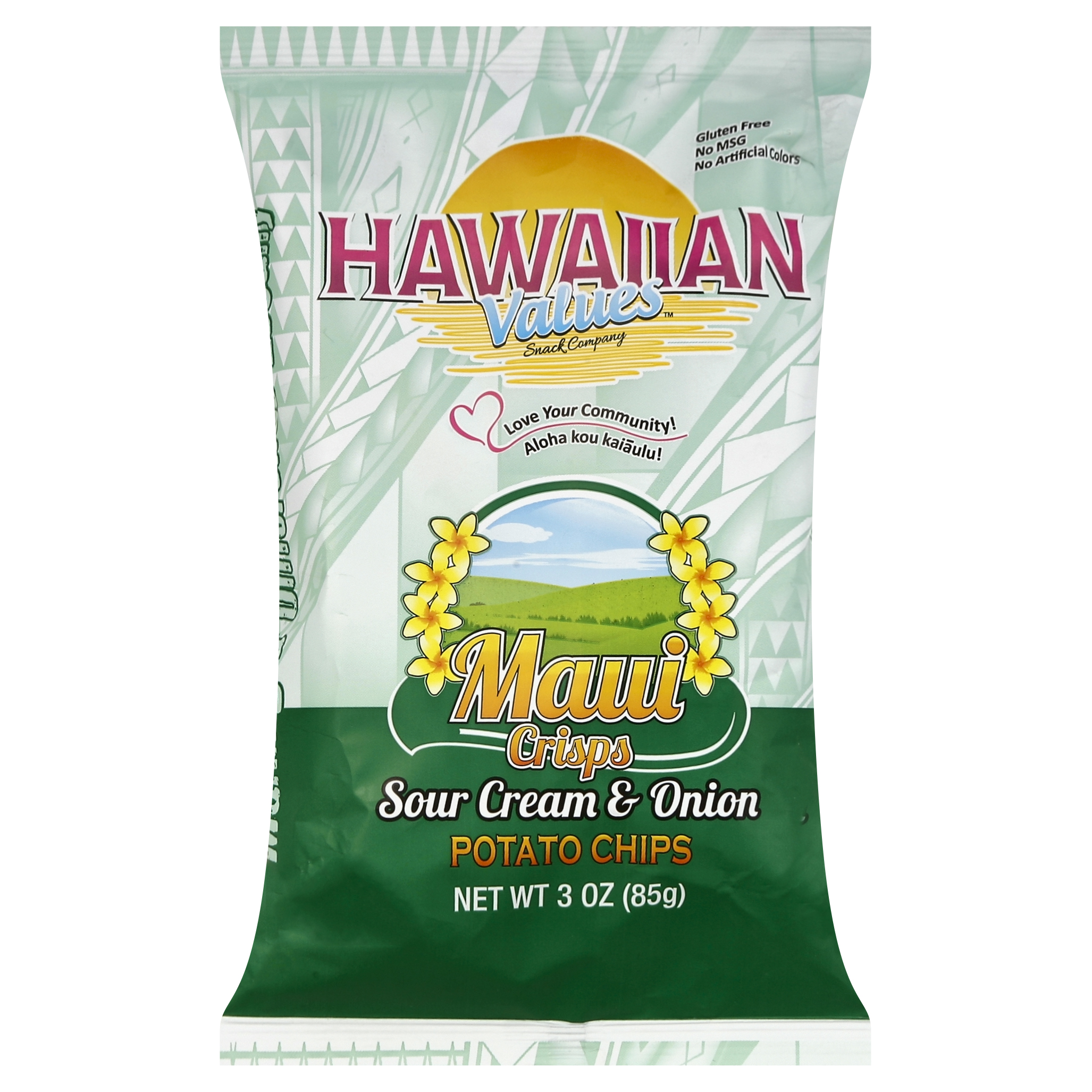 Hawaiian Values Potato Chips 3 Oz