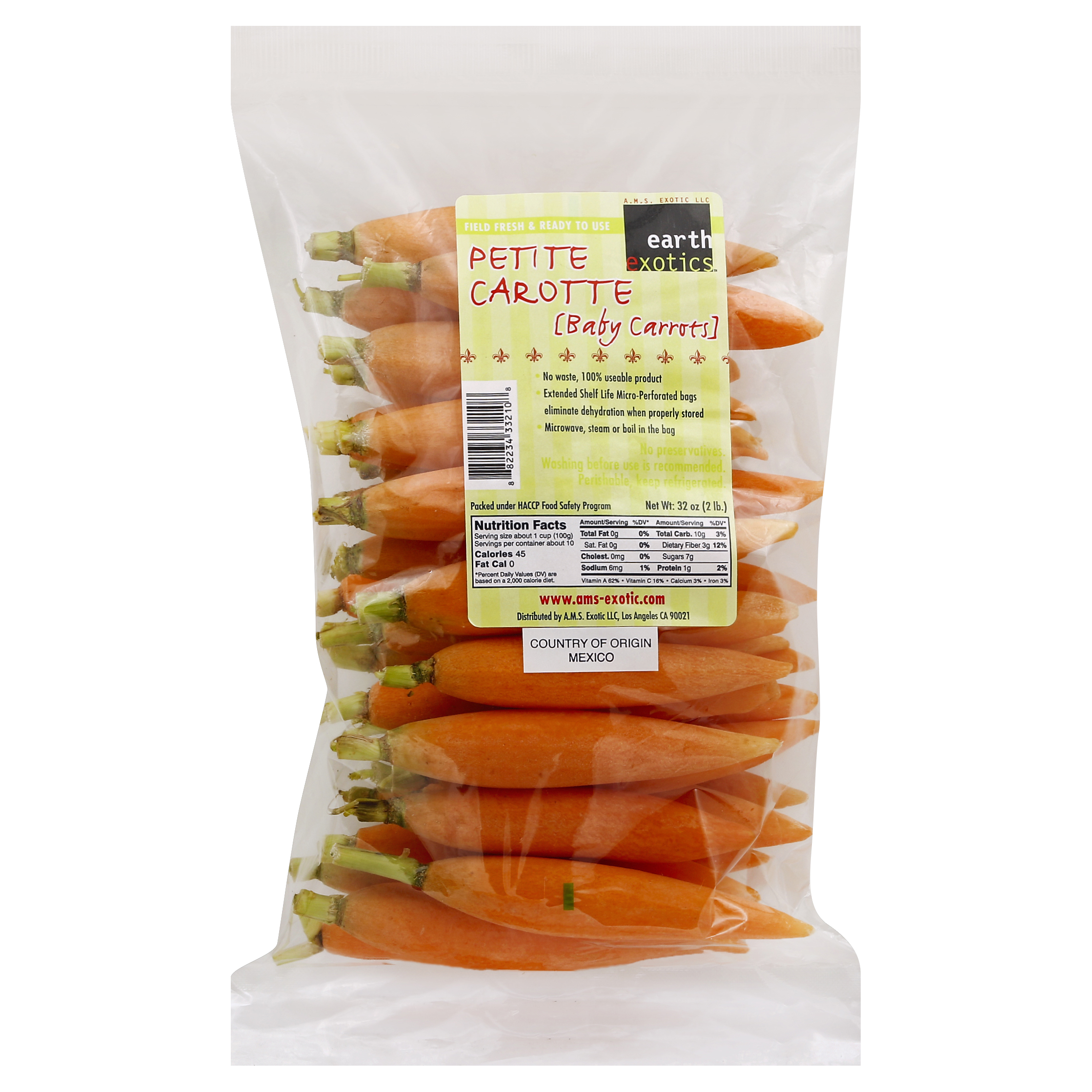 Earth Exotics Carrots 32 Oz