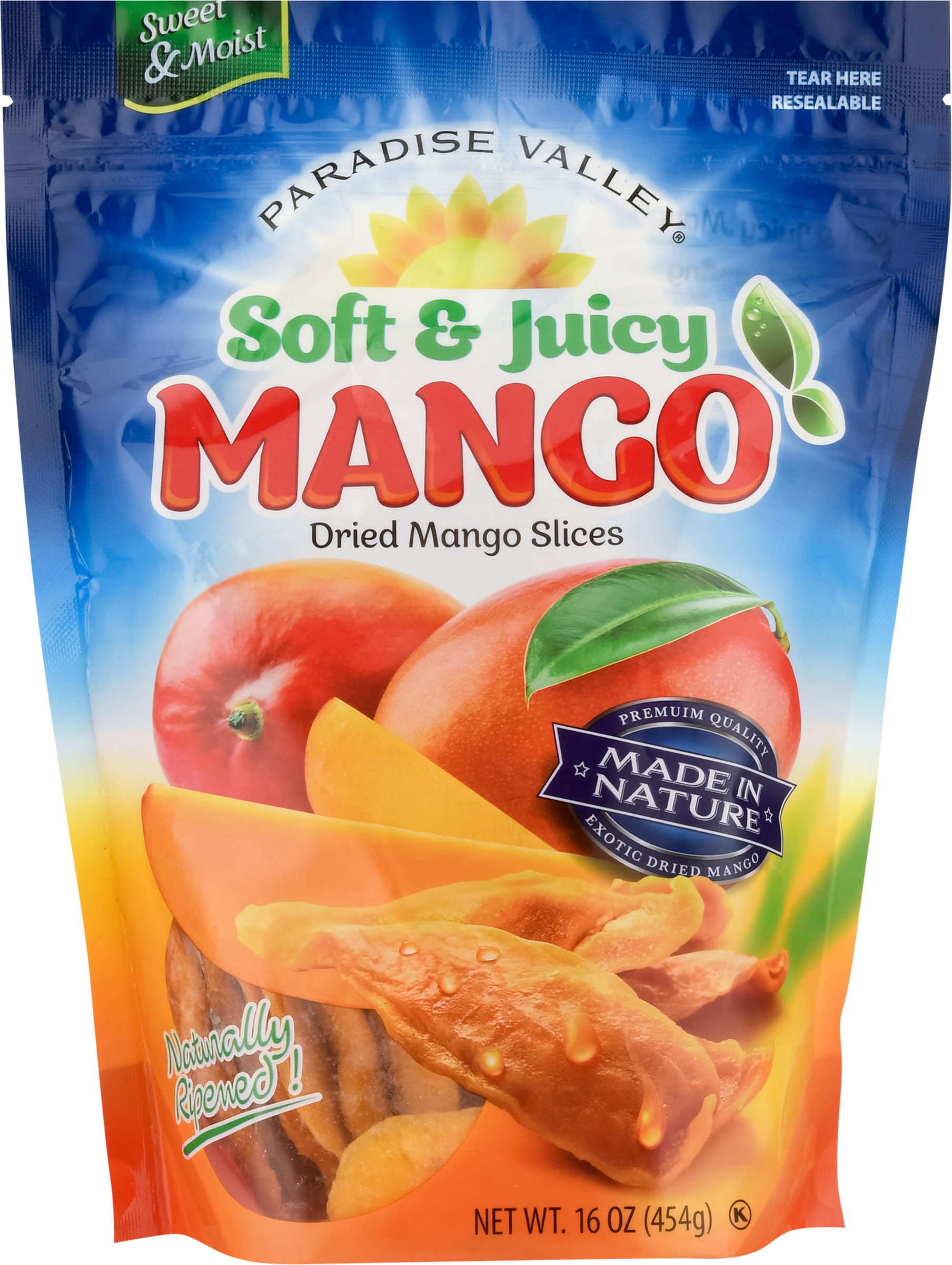 Dried Mango Slices, Soft & Juicy