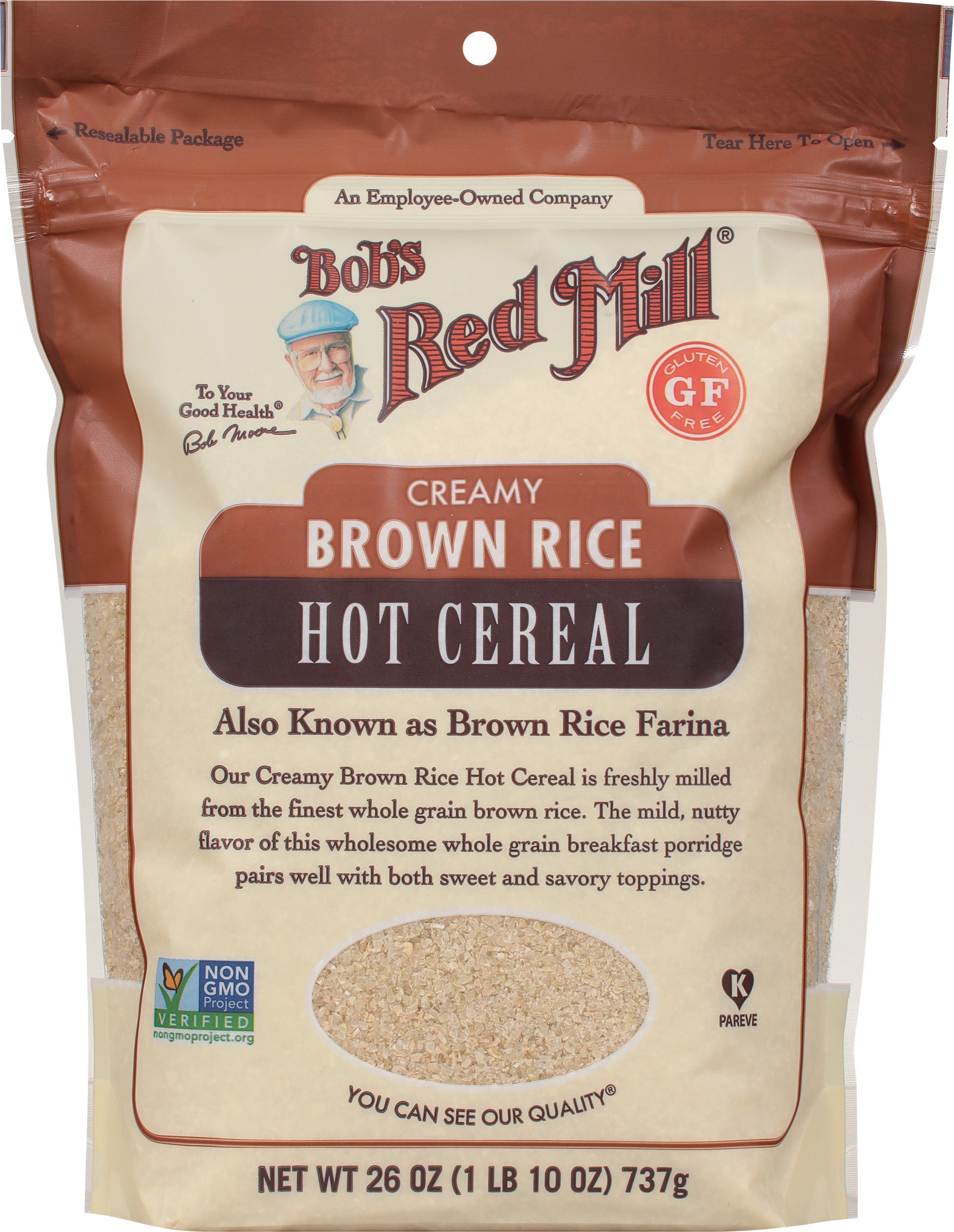 Hot Cereal, Creamy, Brown Rice