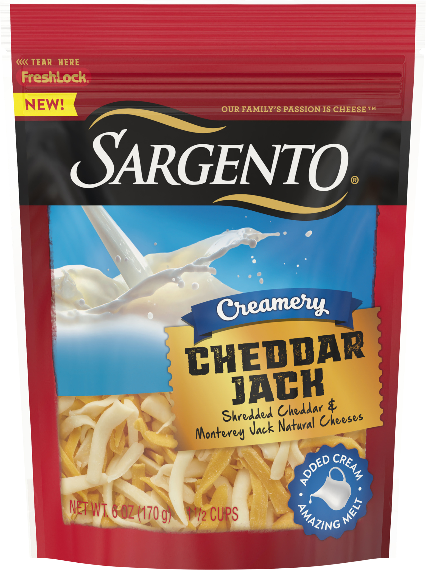 Shredded Cheese, Cheddar Jack, Creamery