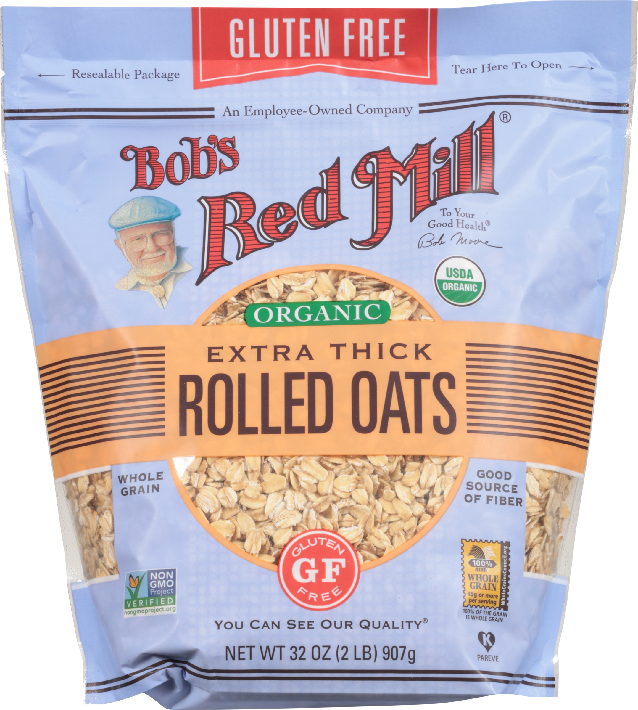 Rolled Oats, Organic, Extra Thick