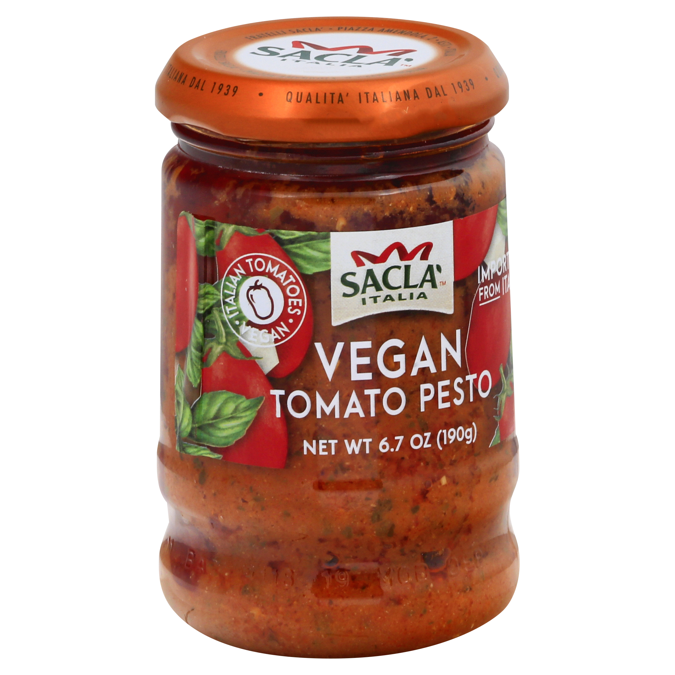 Sacla Vegan Tomato Pesto 6.7 Oz