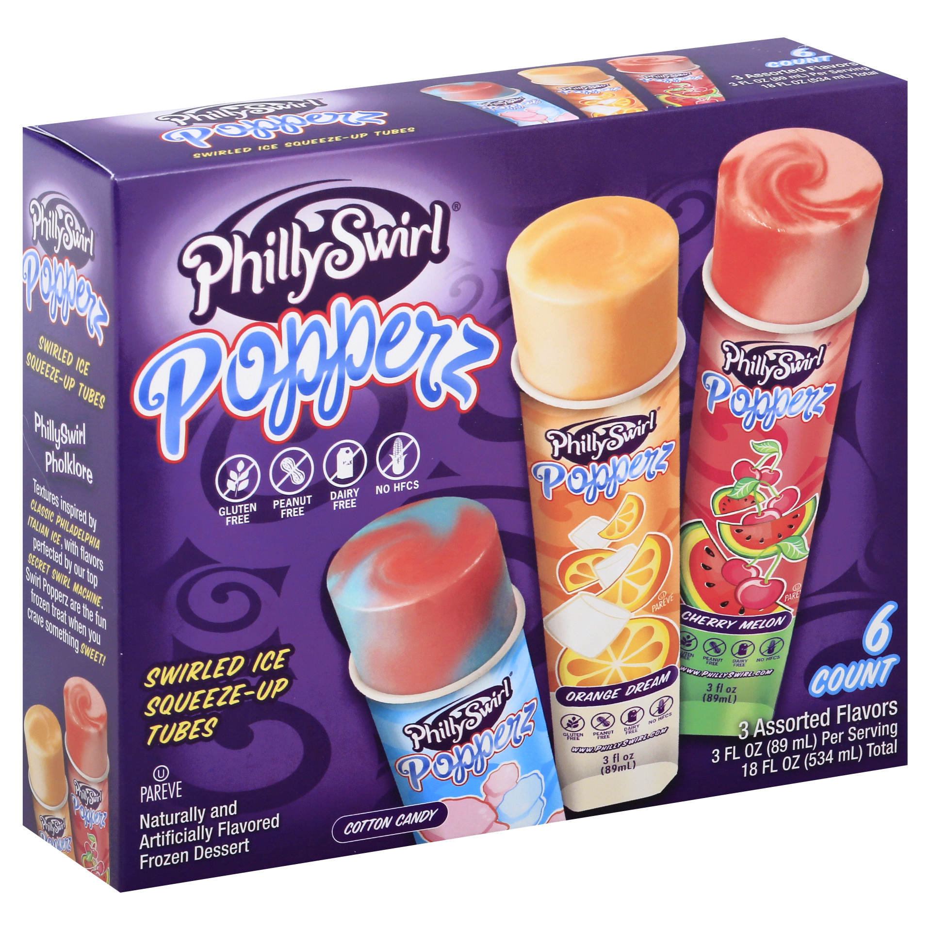Phillyswirl Popperz 6 Ea