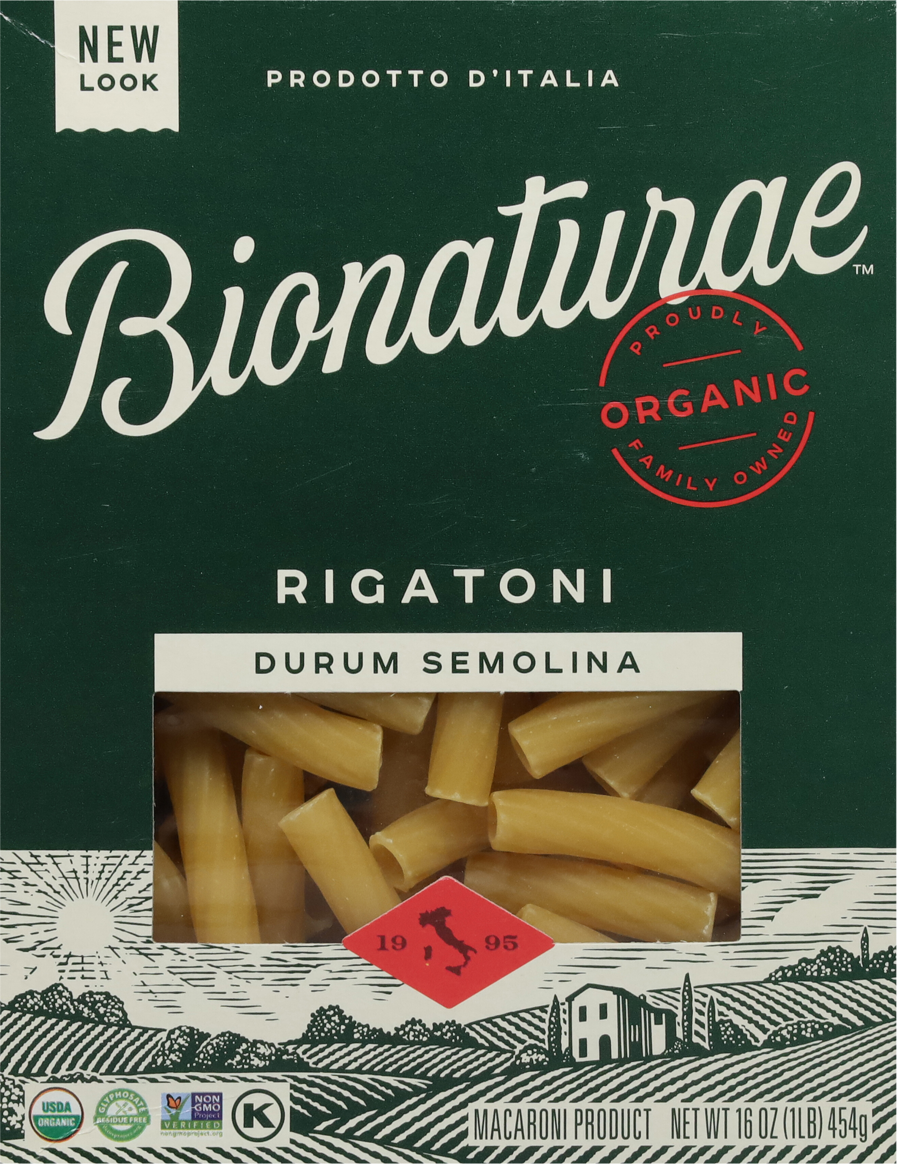 Rigatoni, Organic