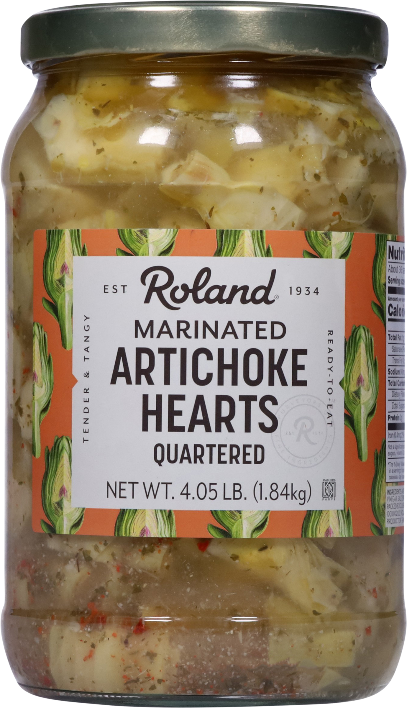 Artichoke Hearts, Marinated, Quartered