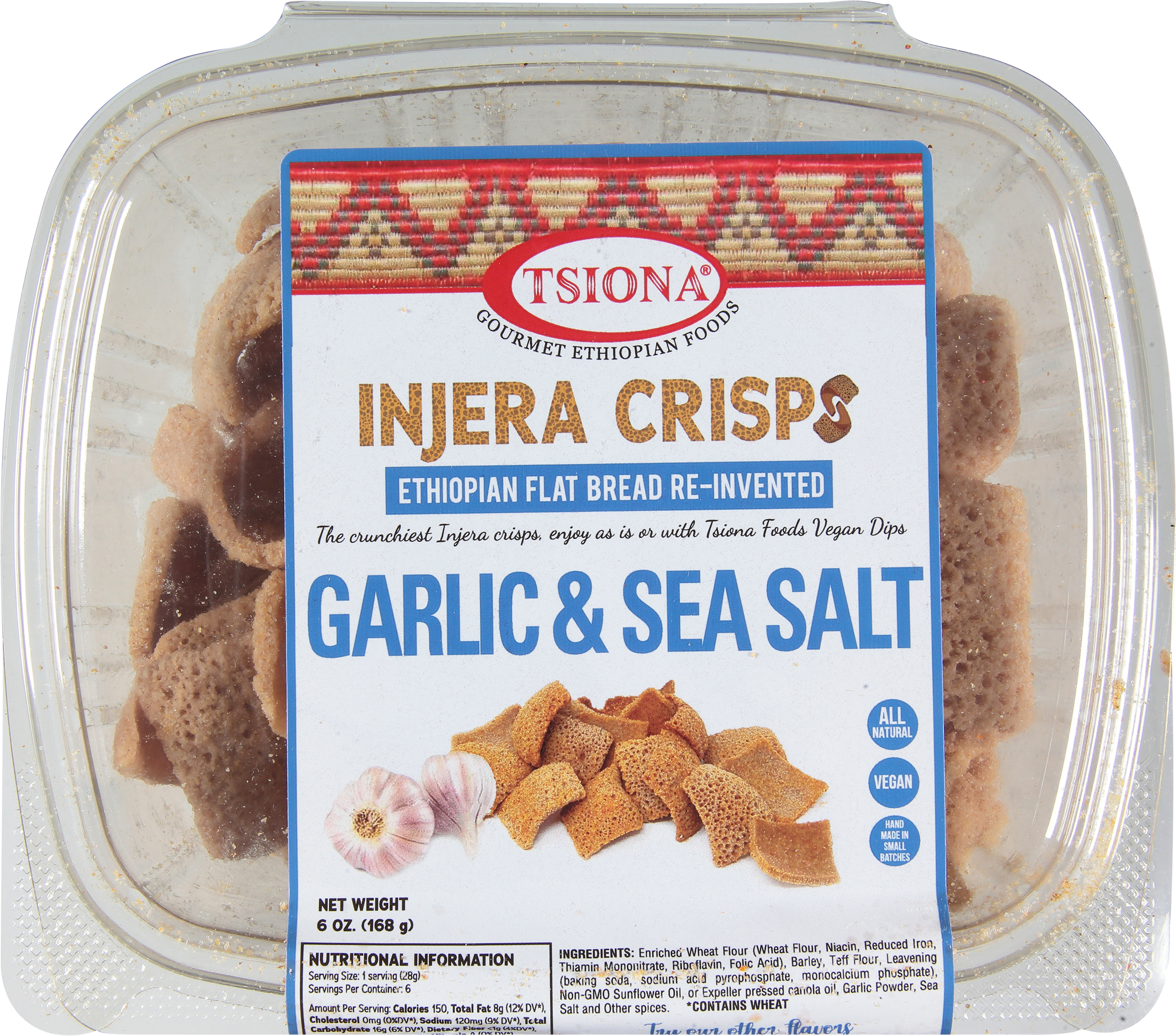 Injera Crisps, Garlic & Sea Salt
