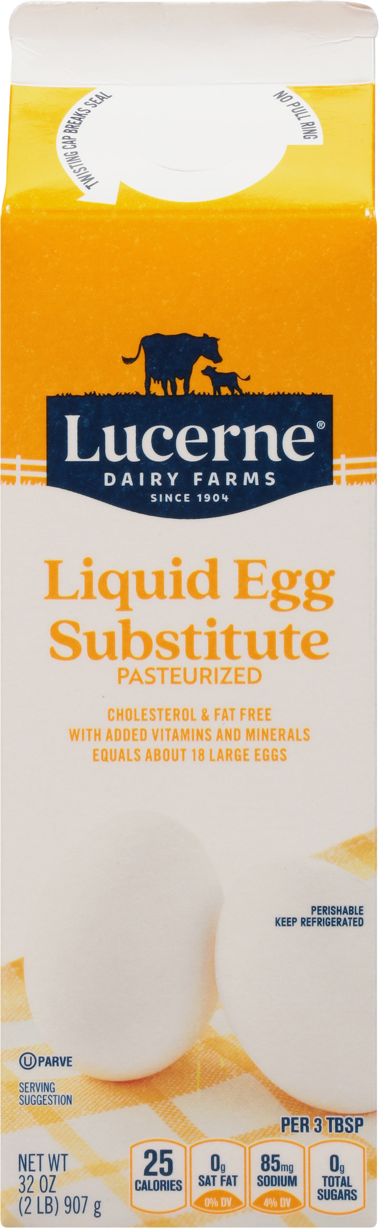 Egg Substitute, Liquid, Pasteurized