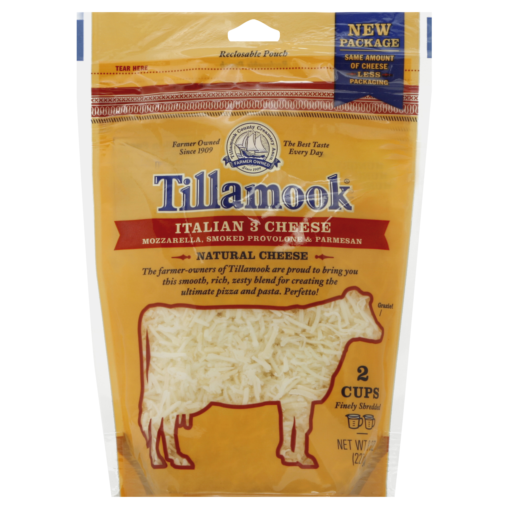 Tillamook Finely Shredded Cheese 8 Oz