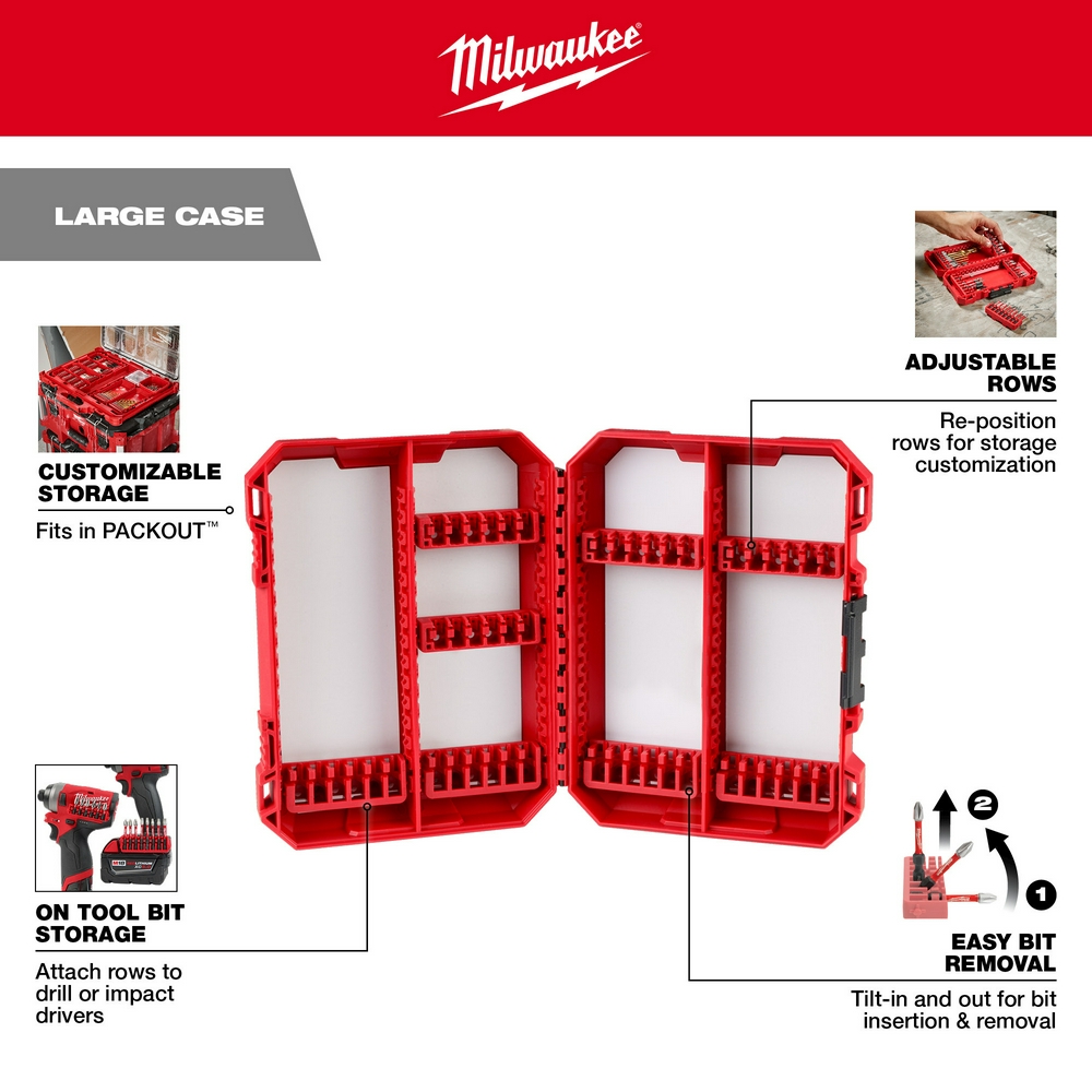 White Cap | Shockwave Impact Duty Driver Bit Set - 80Pc Milwaukee 